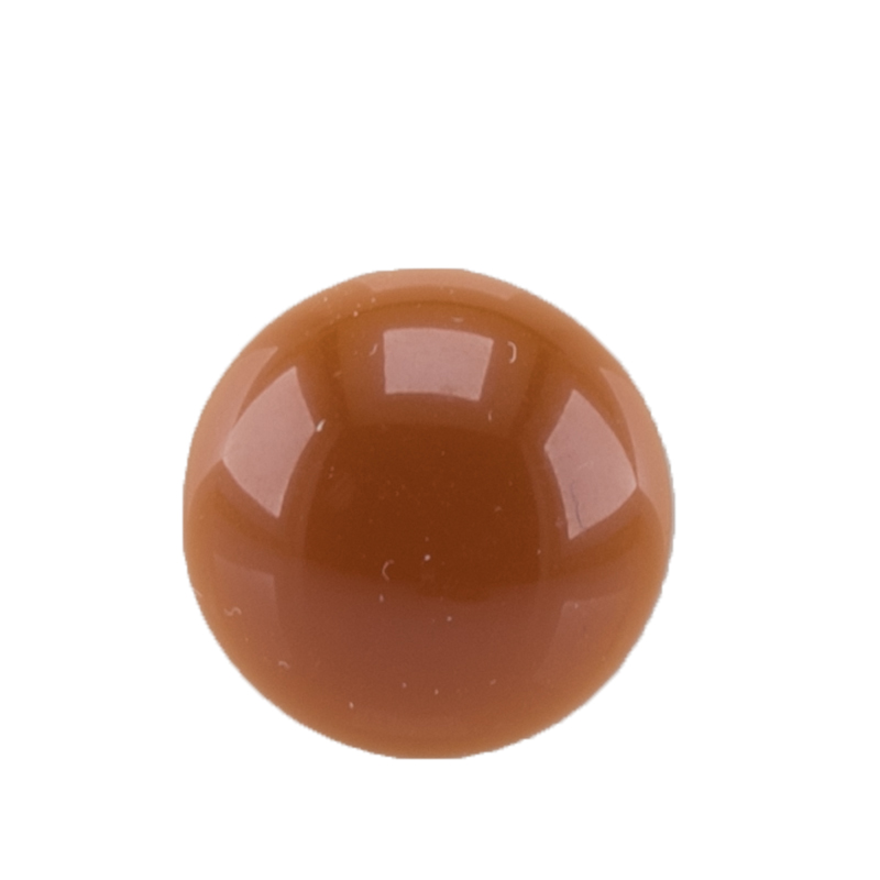 12mm Cabochon Rund in kupferbraun