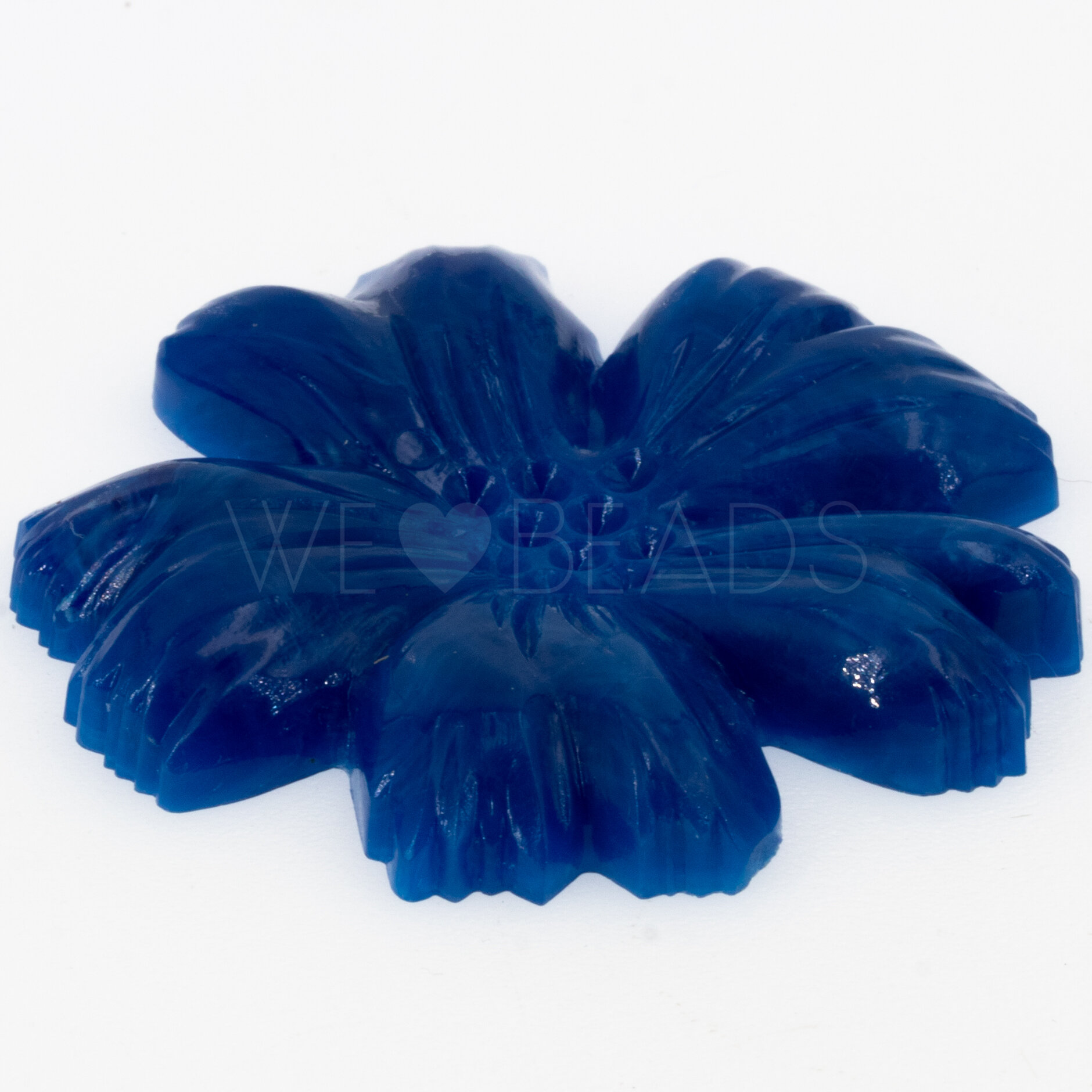 49mm Flower Cabochon in blue