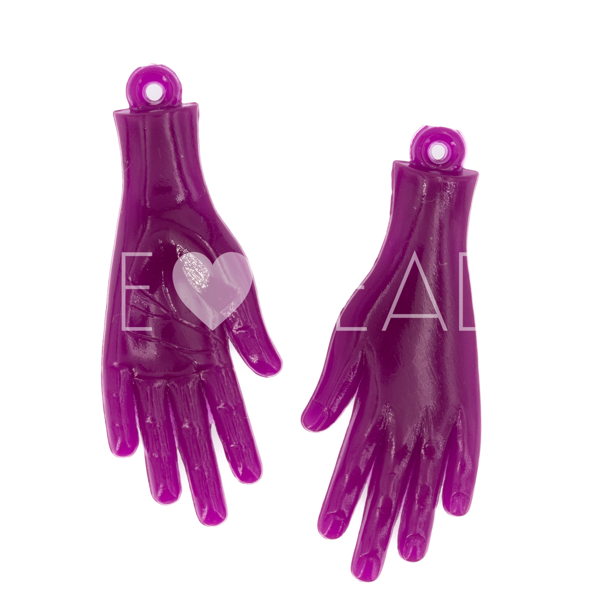 40x16 Hand Anhänger in beerenviolett Satt