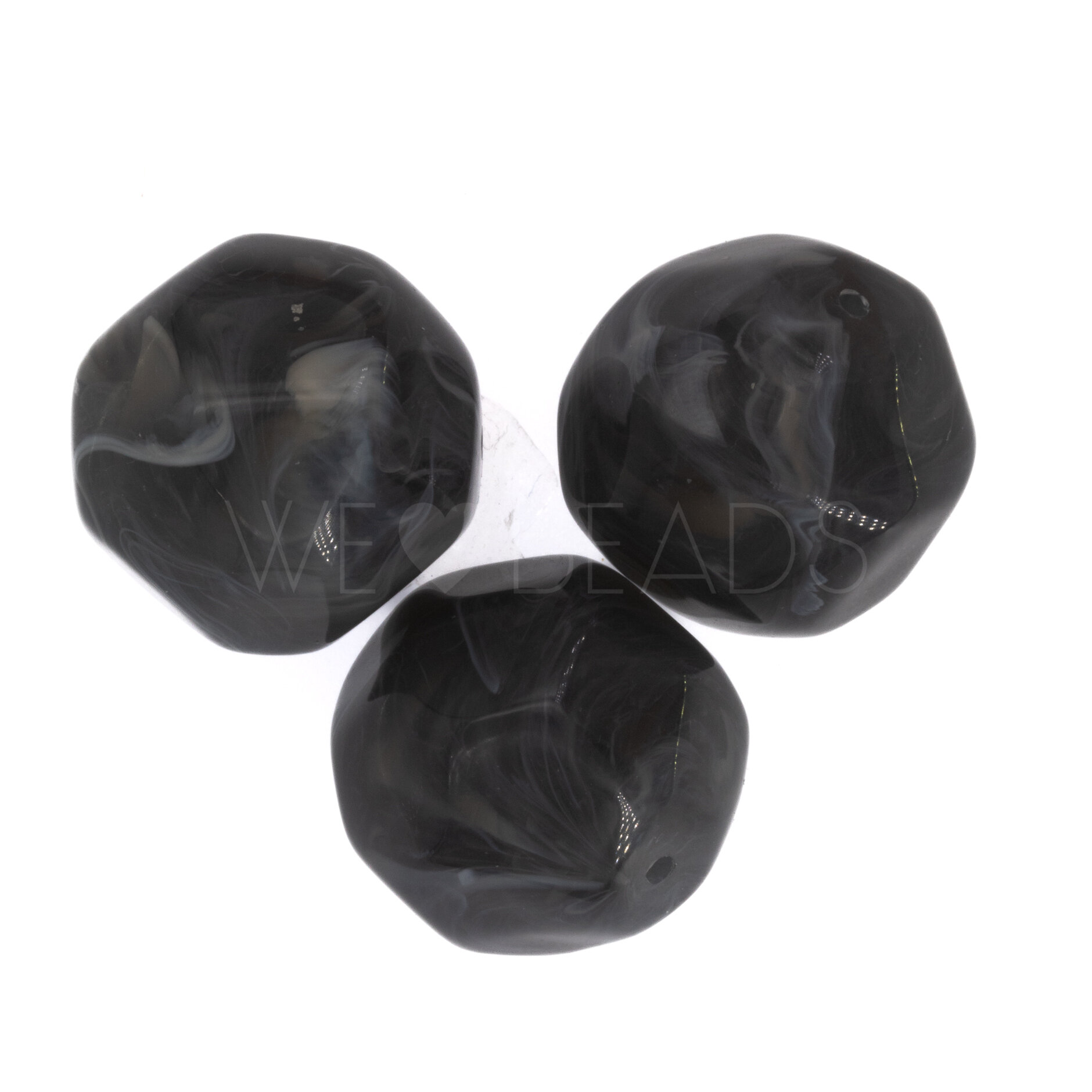 24mm Perle Barock in grau 