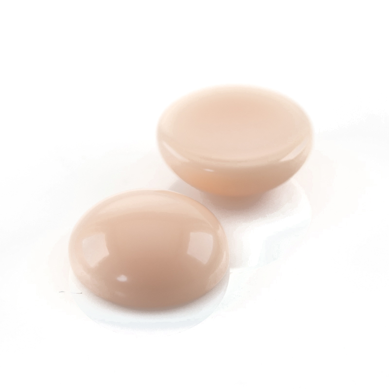 10mm Cabochon oval - muschelrosa Marmor