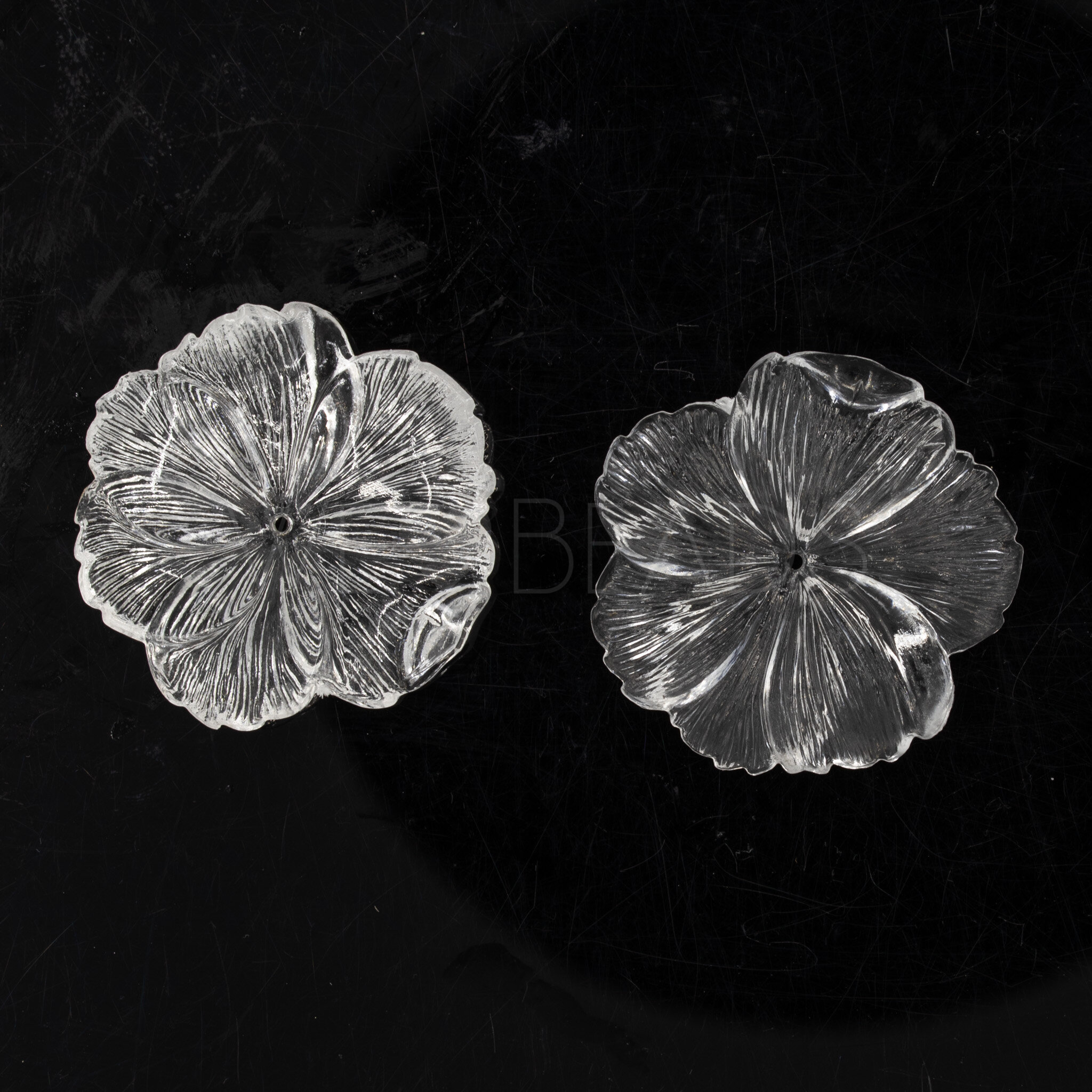 45mm Blume Perle in Kristall