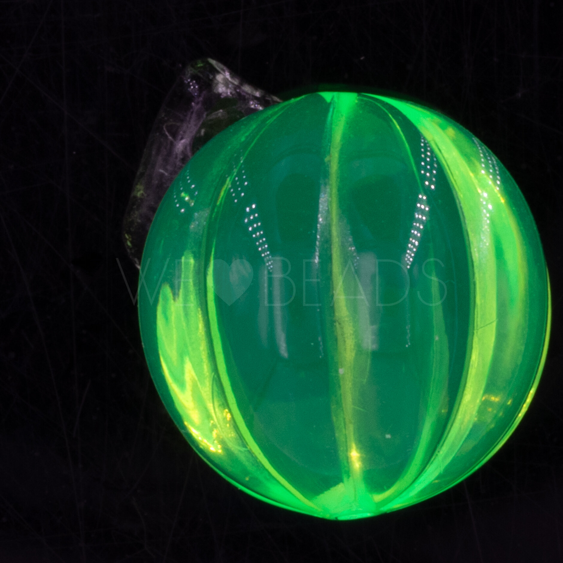 14mm Perle Rund in neon grün