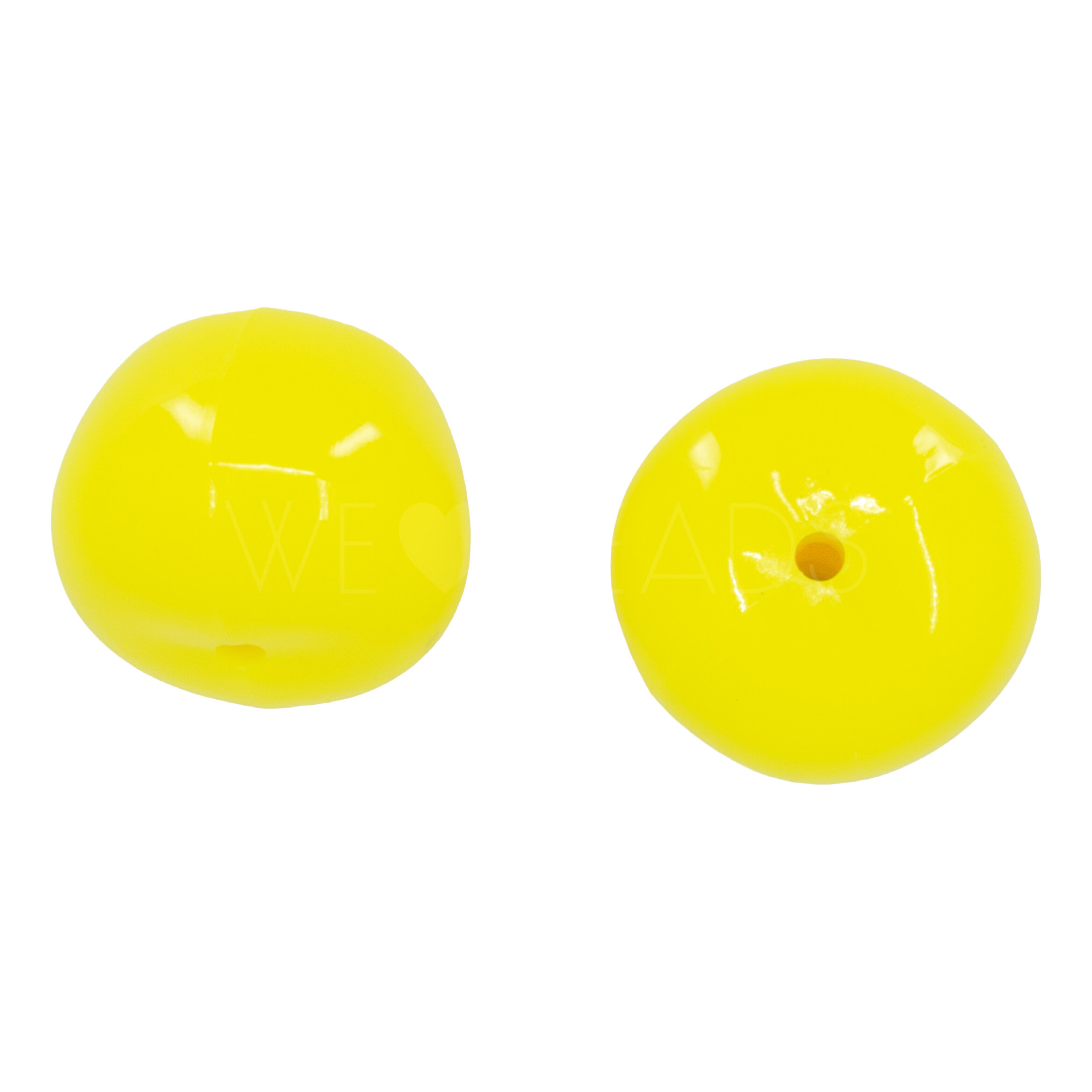 25x21 Apple Beads in lemon yellow