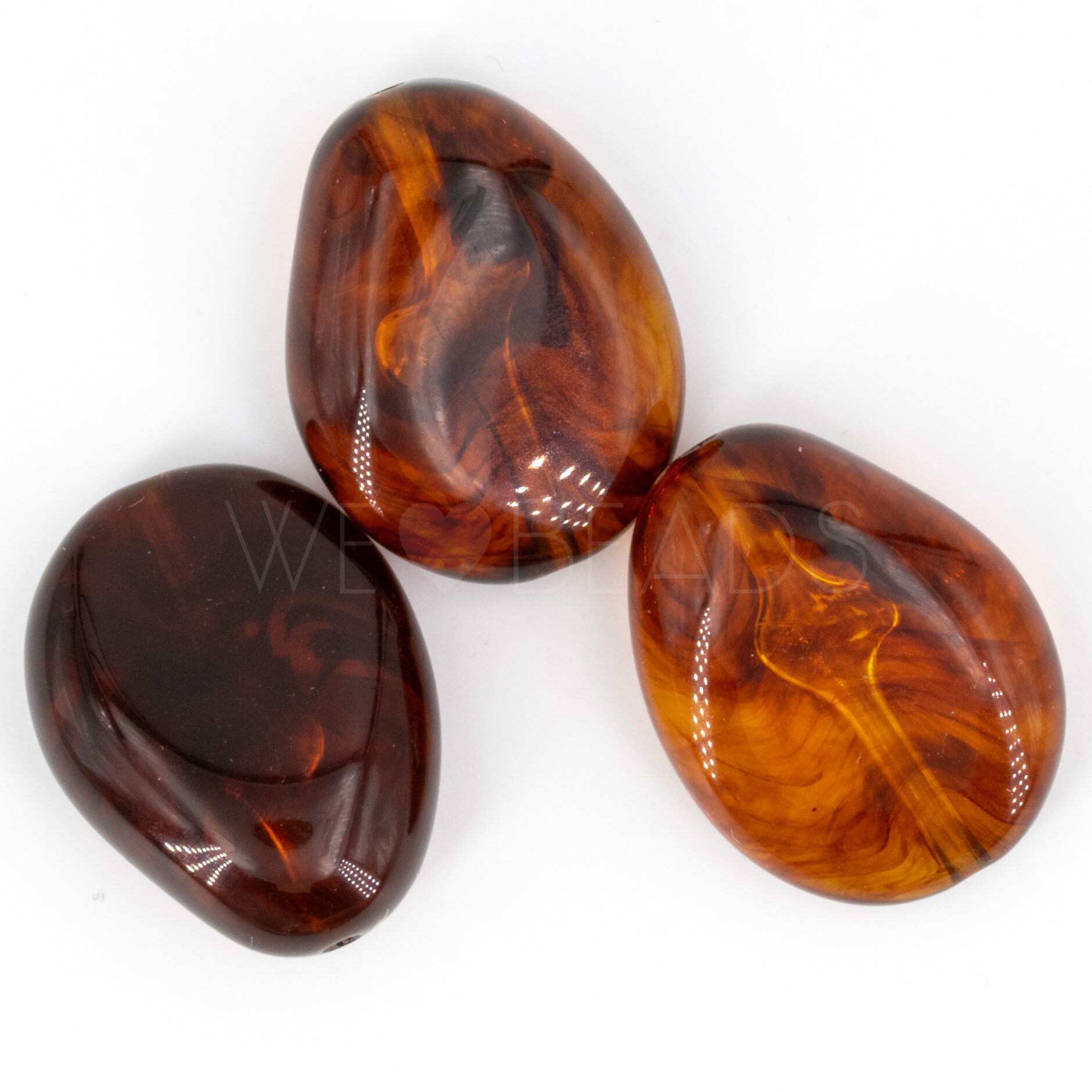 22x17 baroque Beads in tortoise