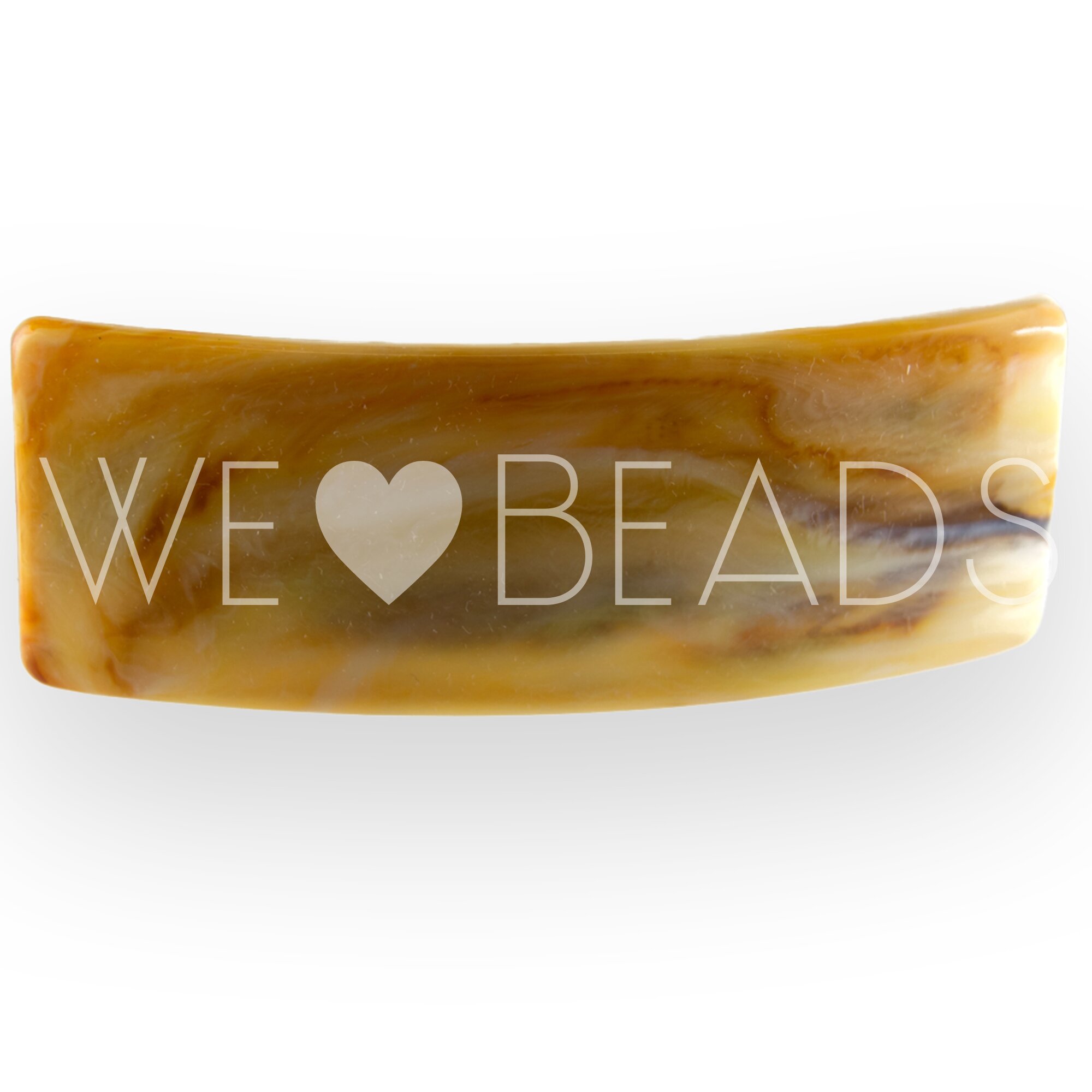 Patentclip rectangular in amber , medium