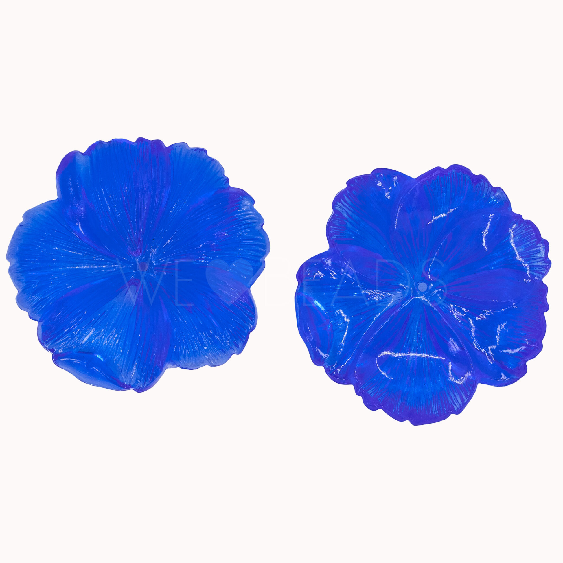 33mm Blume Perle in vergissmeinnicht blau