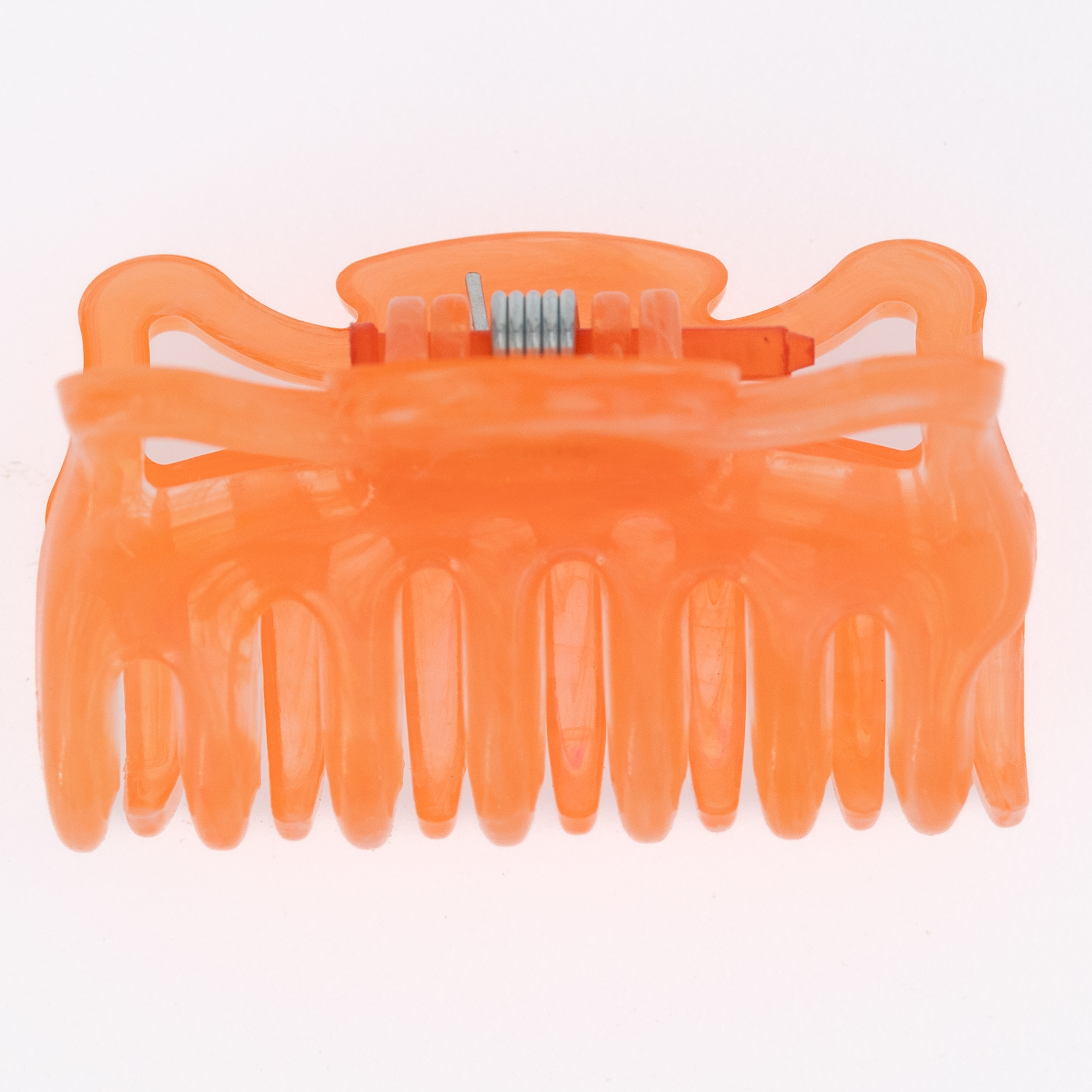 Haarklammer in Neon Lachs, klein