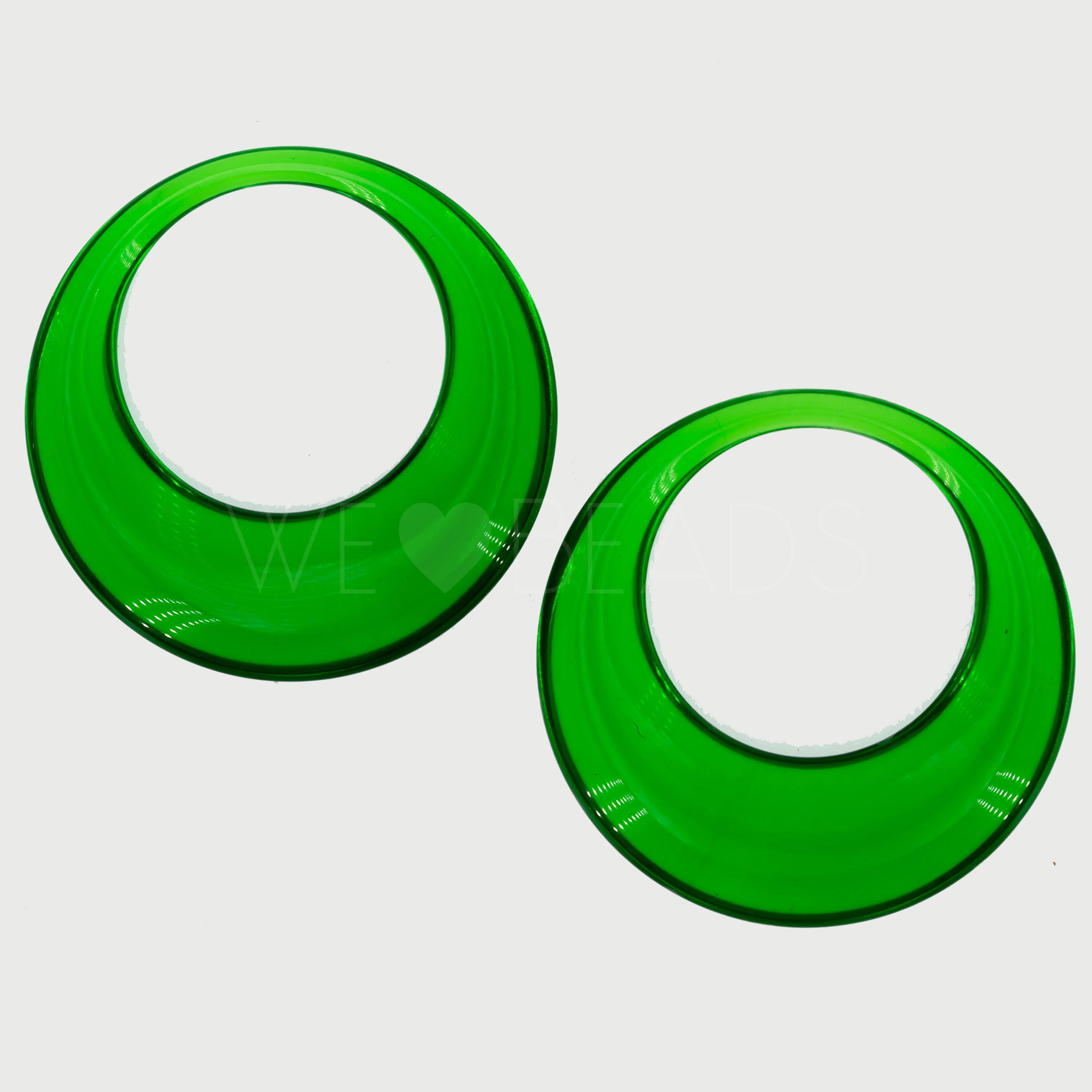 44mm Rund Ring in Smaragtgrün