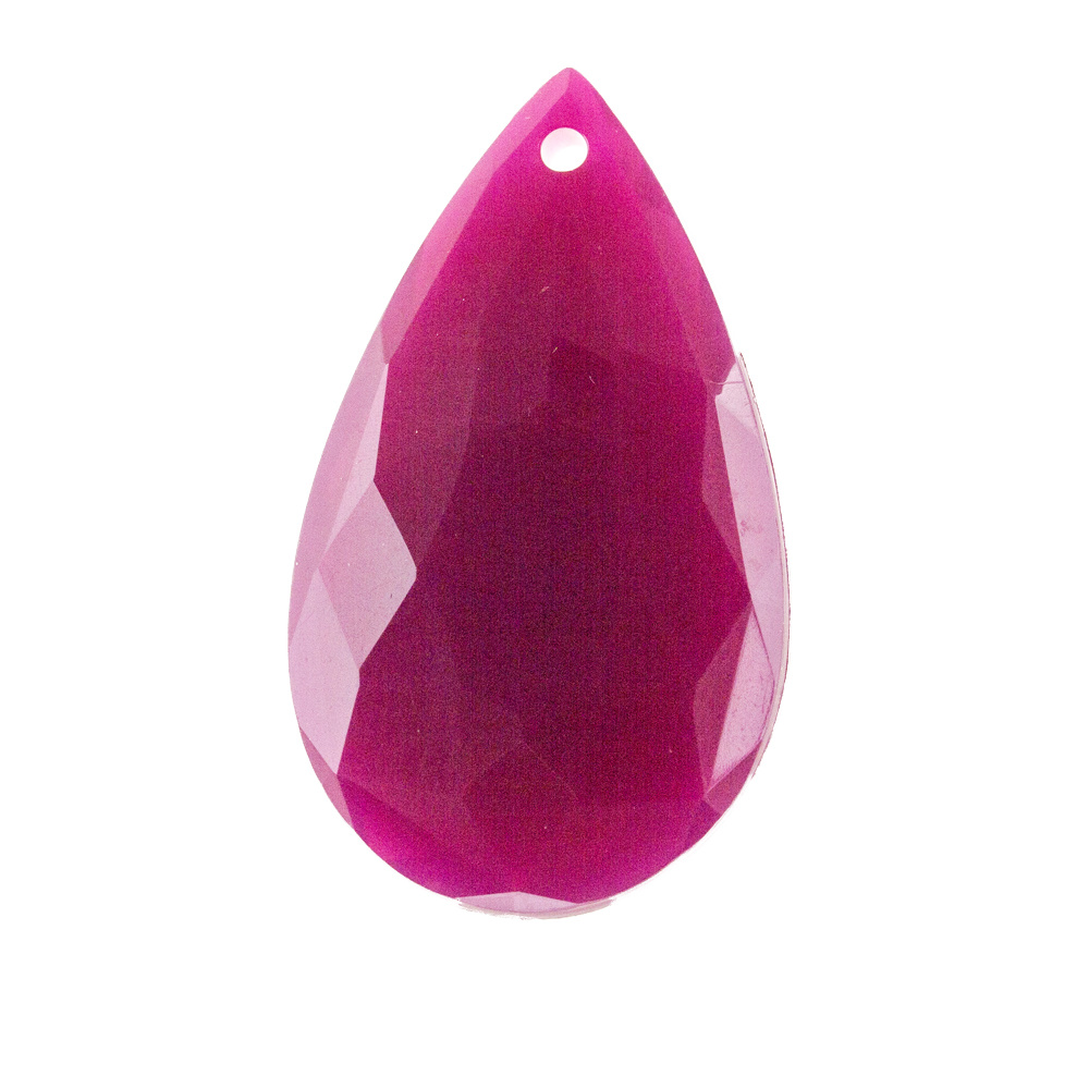 29x18 Tropfen Anhänger - fuchsia  Opal