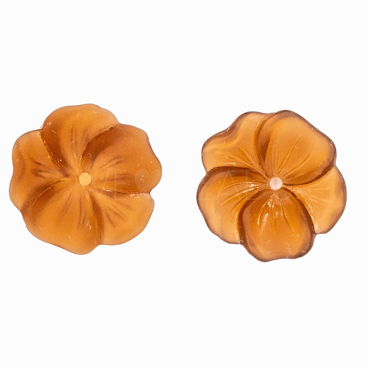 14mm Flower Beads in topaz
