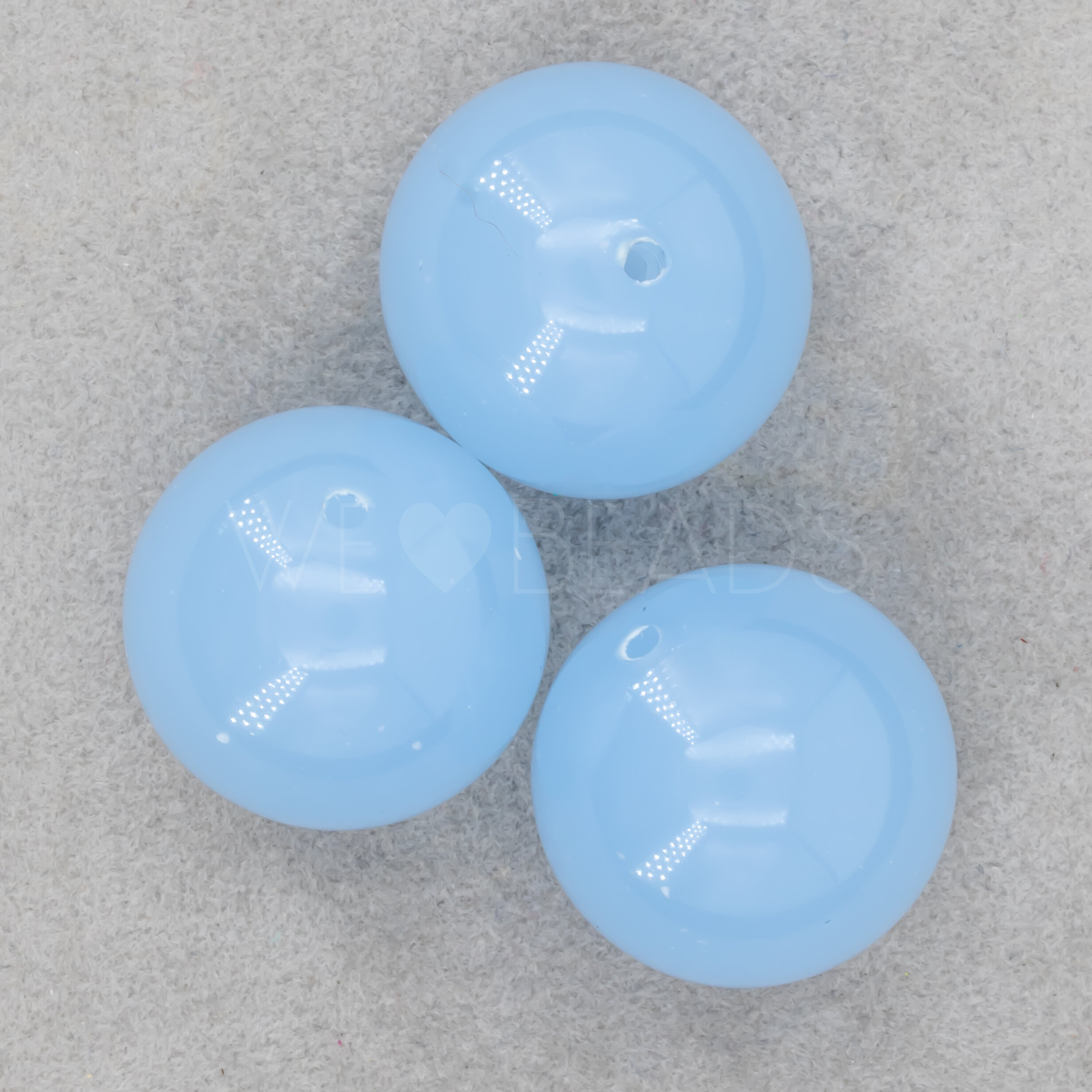 18mm Rundperle in  pastellblau Opal