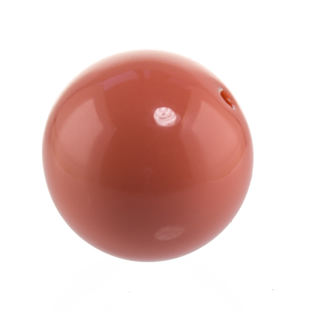 10mm Roundbead in coral Opaque
