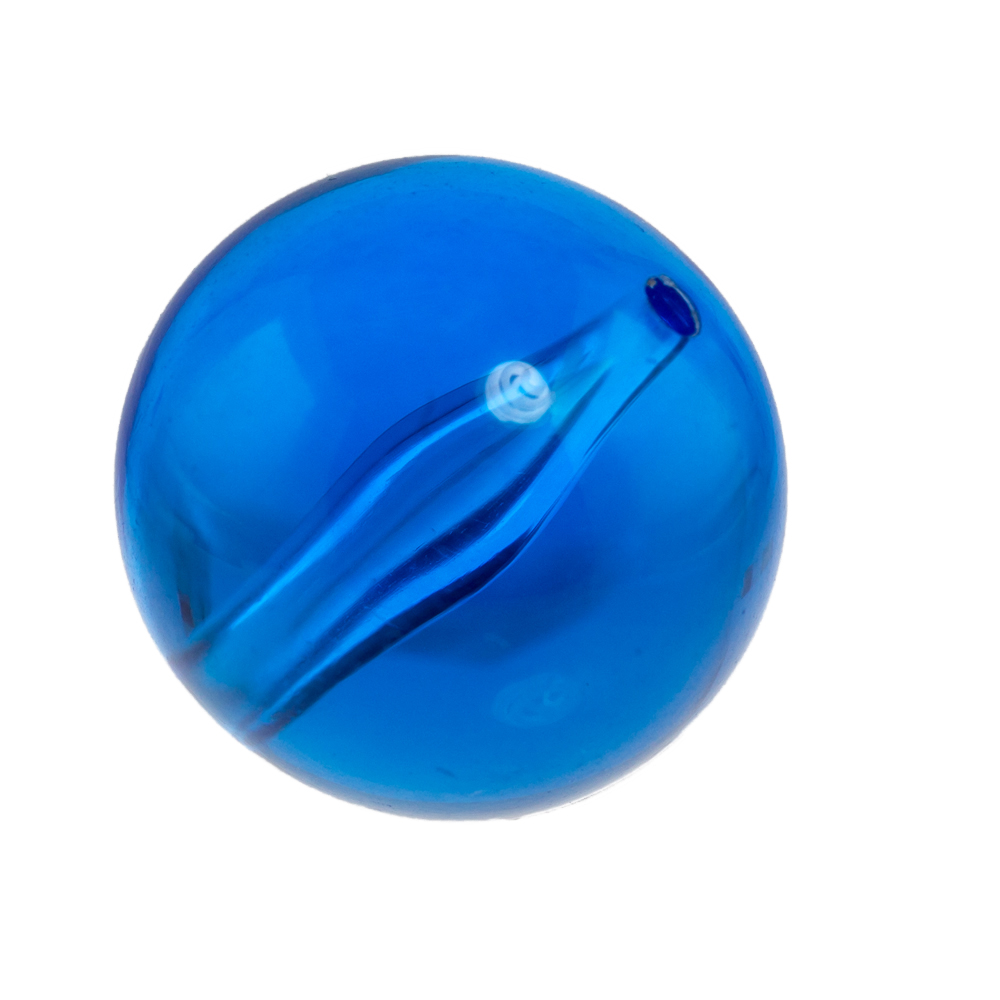 10mm Roundbead in deep sky blue Translucent