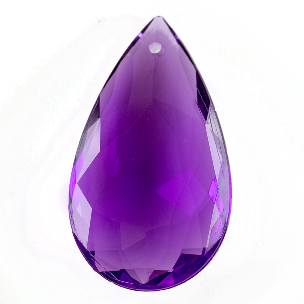 29x18 Tropfen Anhänger - lila Transparent