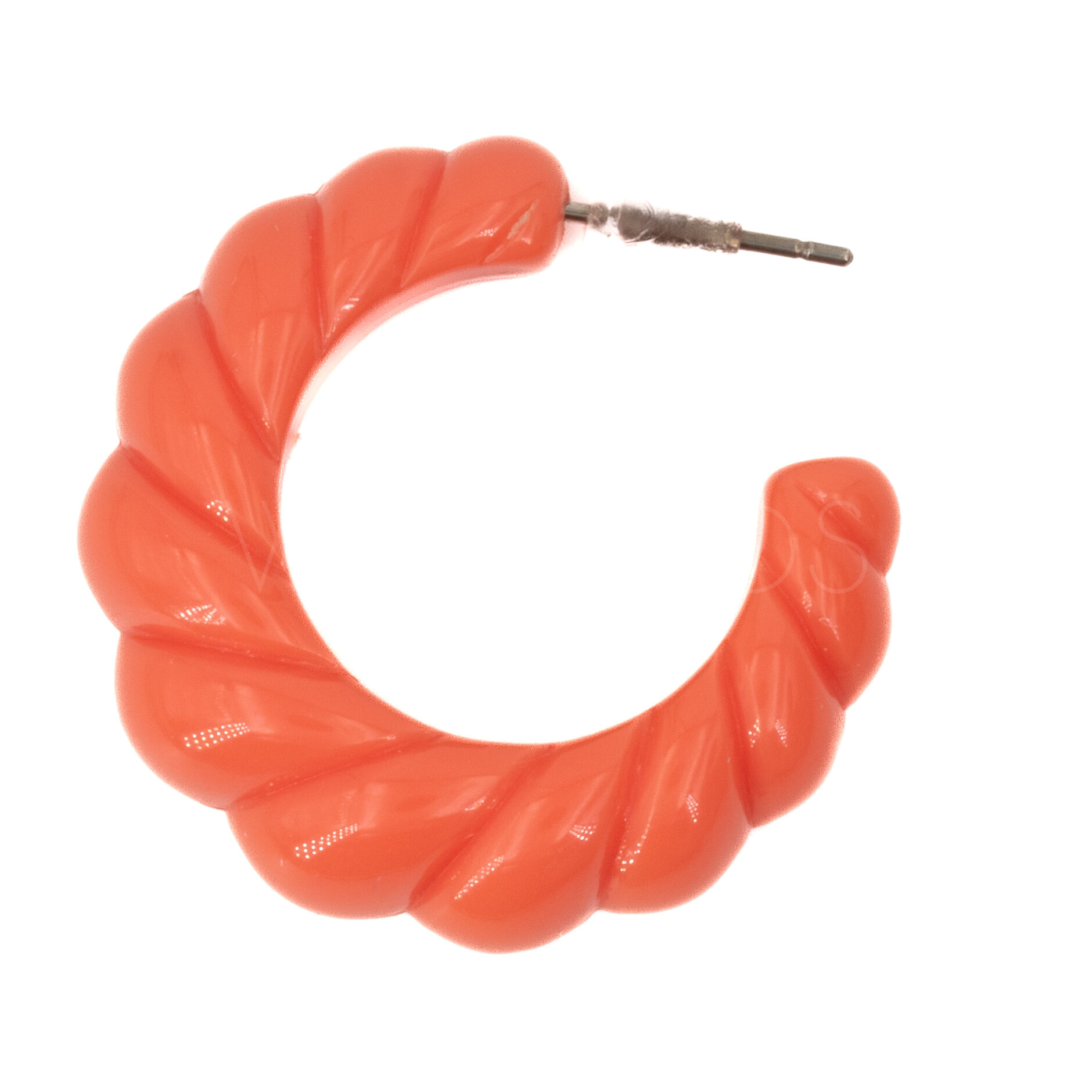 30mm Rund Creole in korall