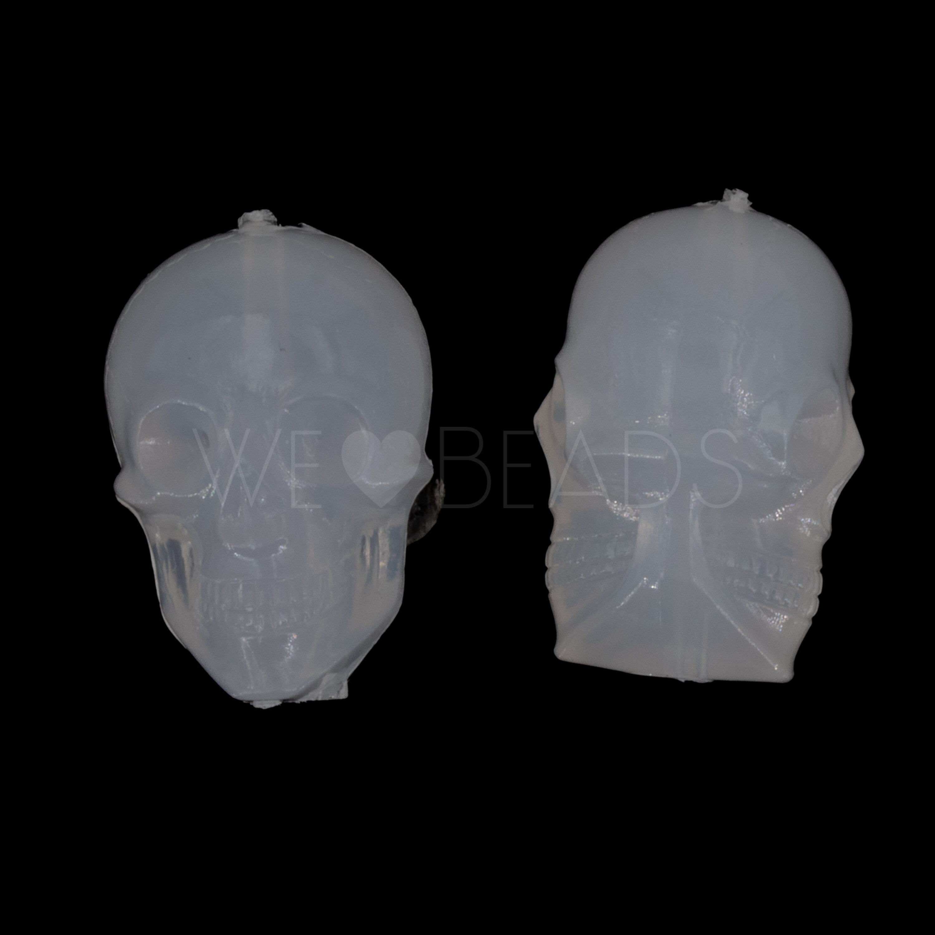 20x14 Totenkopf Perle in weiß 