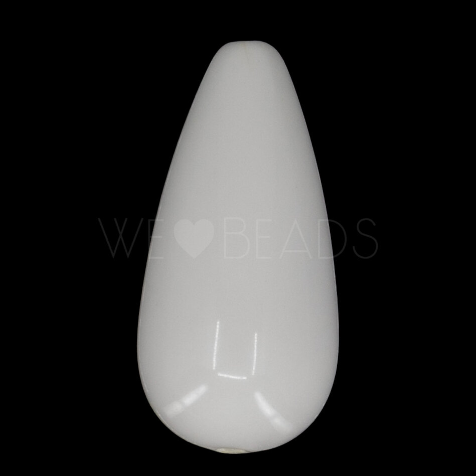 16x8 drop Beads in white