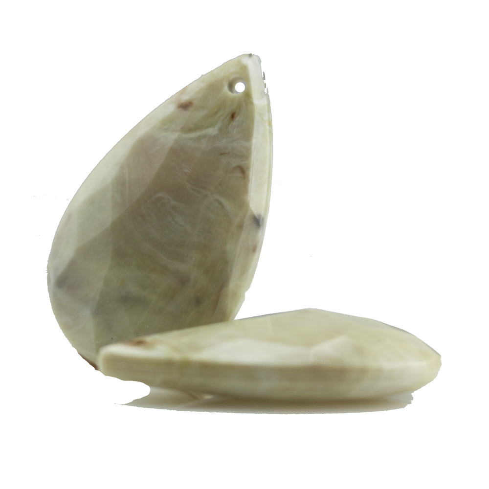 37x22 drop Charm- sesame beige  Marbled