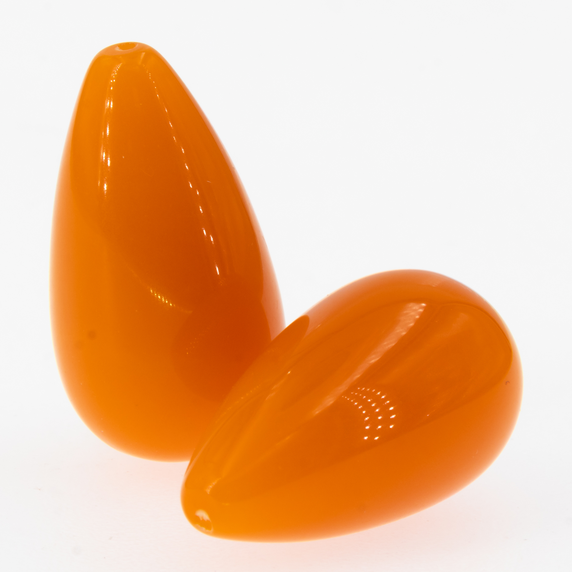 26x14 Tropfen perle in aprikosen oarnge 