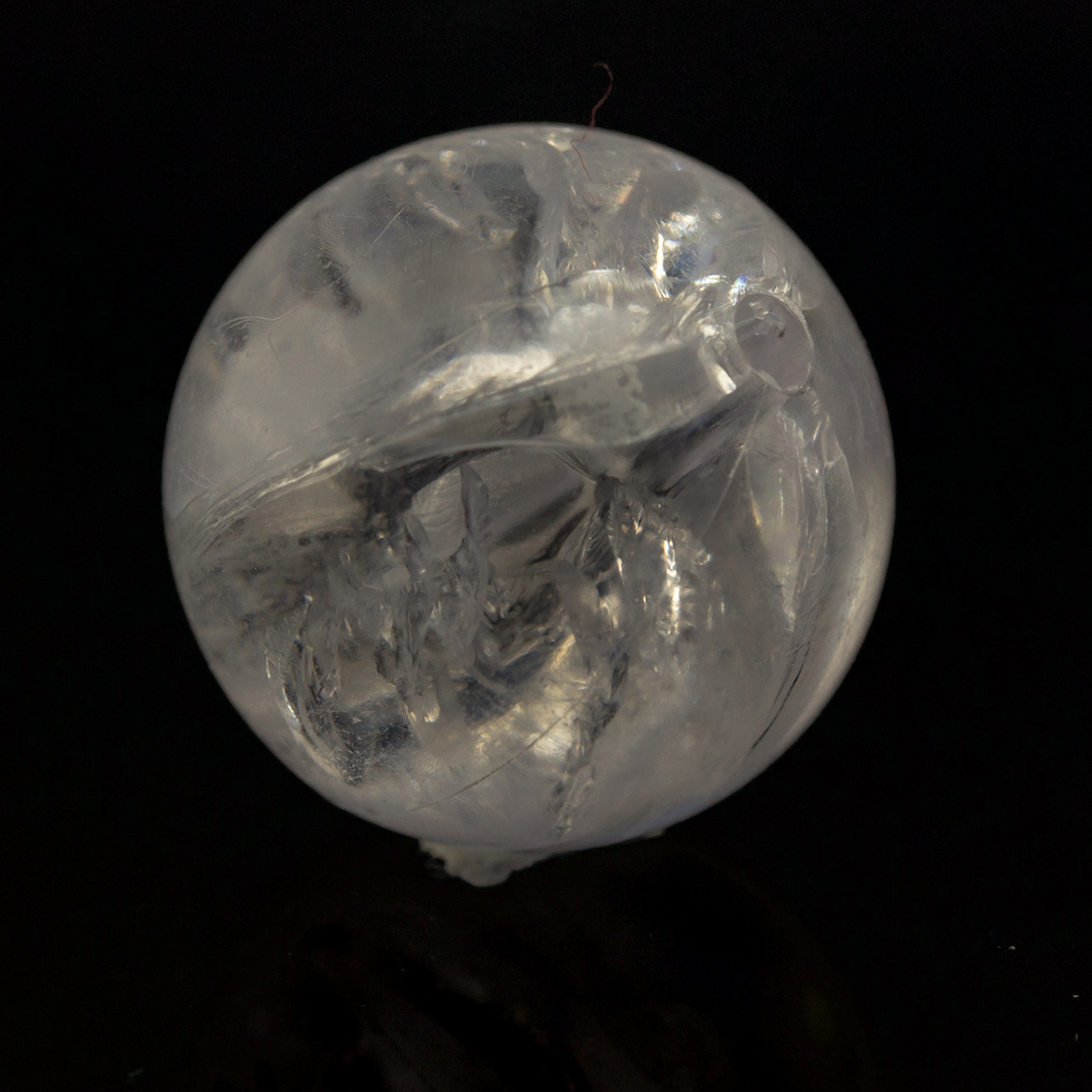 22mm Rundperle in  kristall Crash