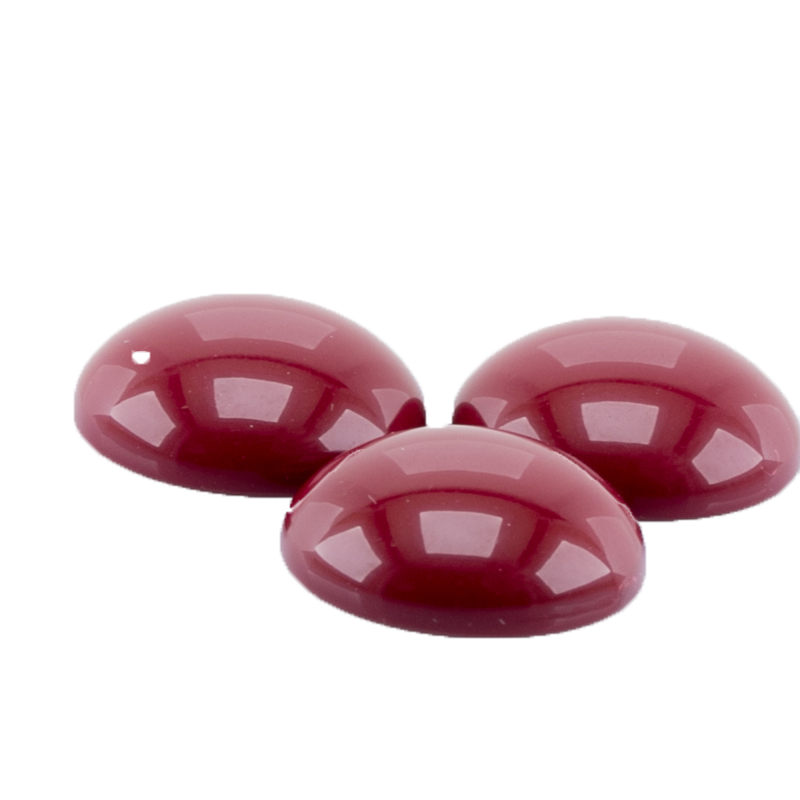 16mm Cabochon Rund in bordeaux