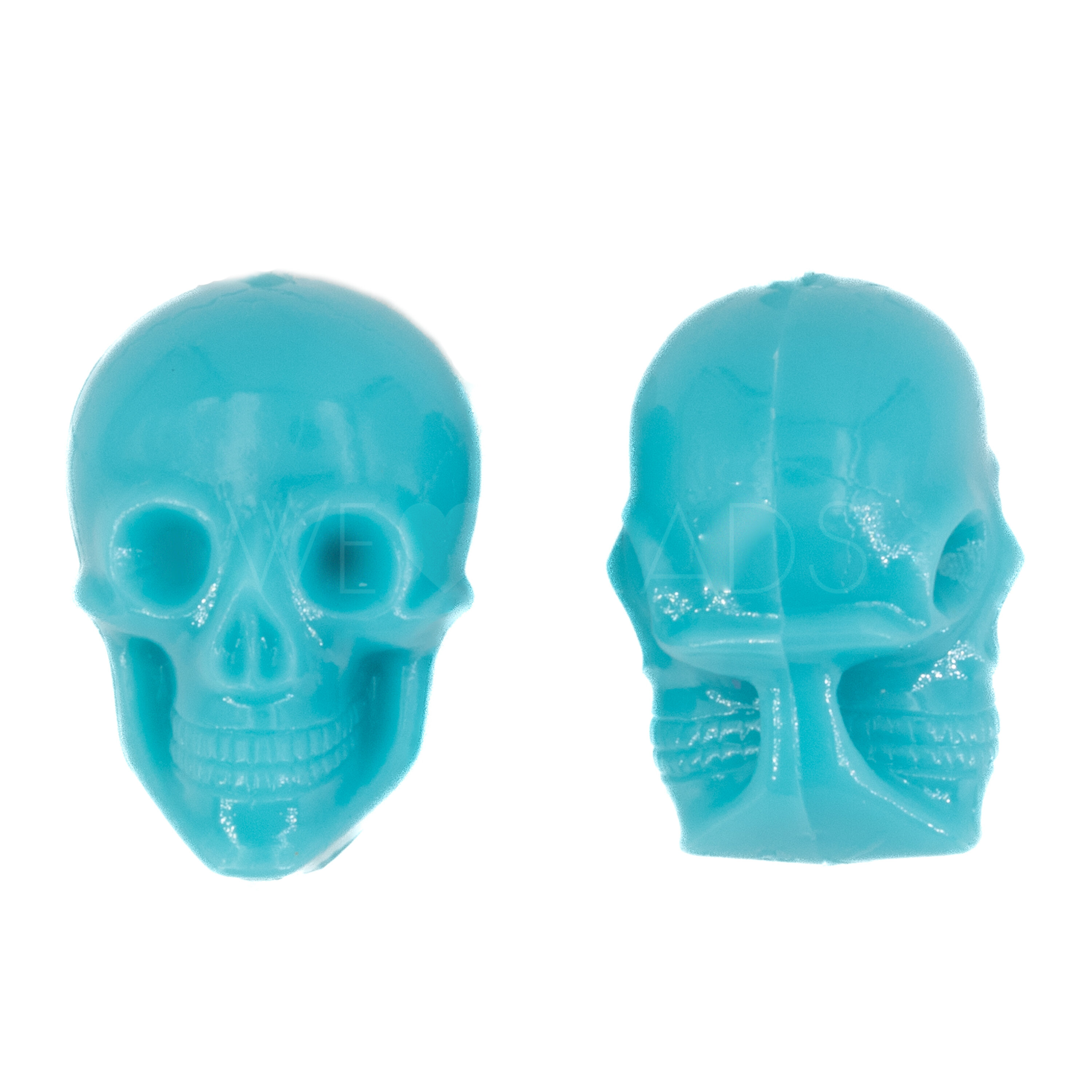 20x14 Totenkopf Perle in türkis