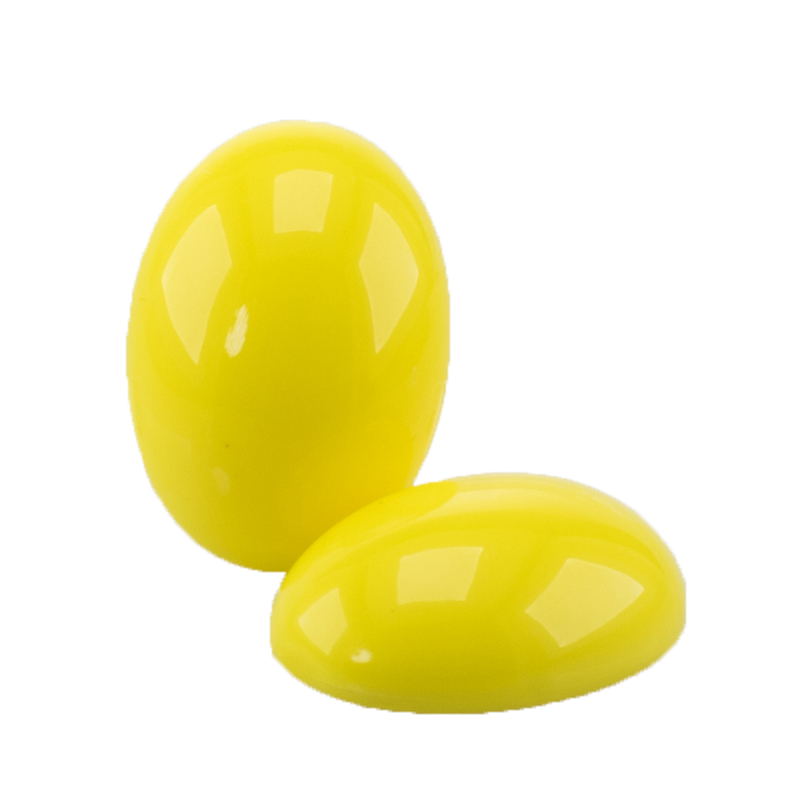 25x18 oval Cabochon in zinkgelb 