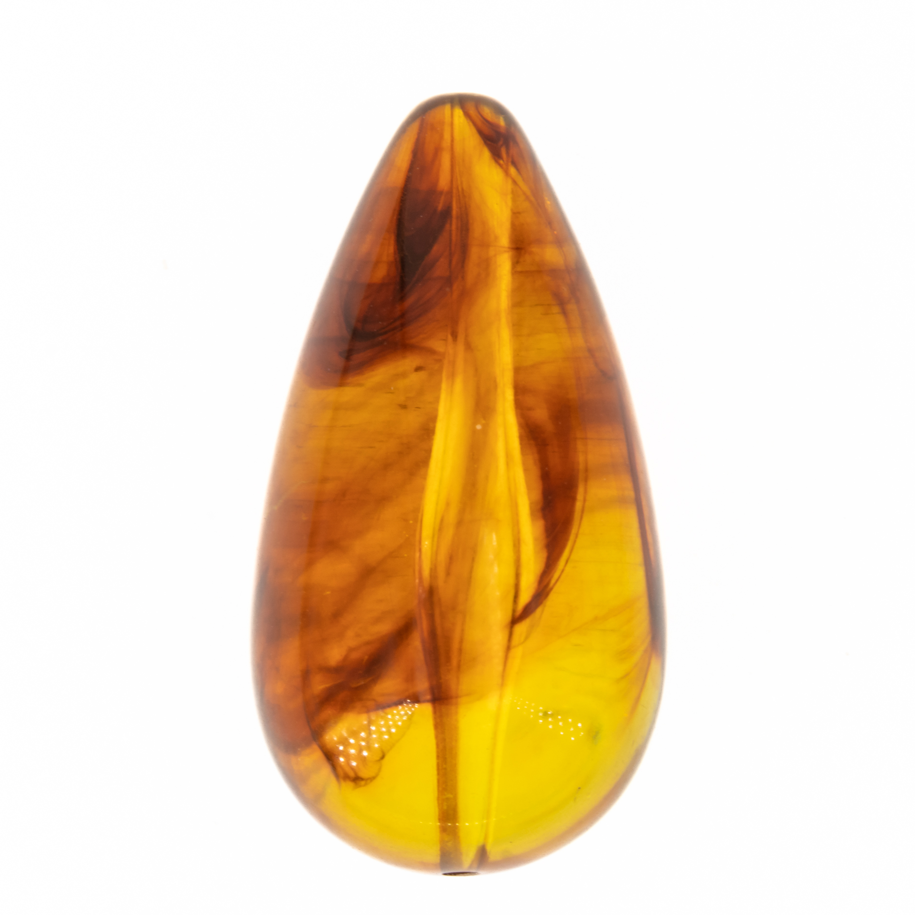 14x8 Tropfen perle - schildpatt Marmor
