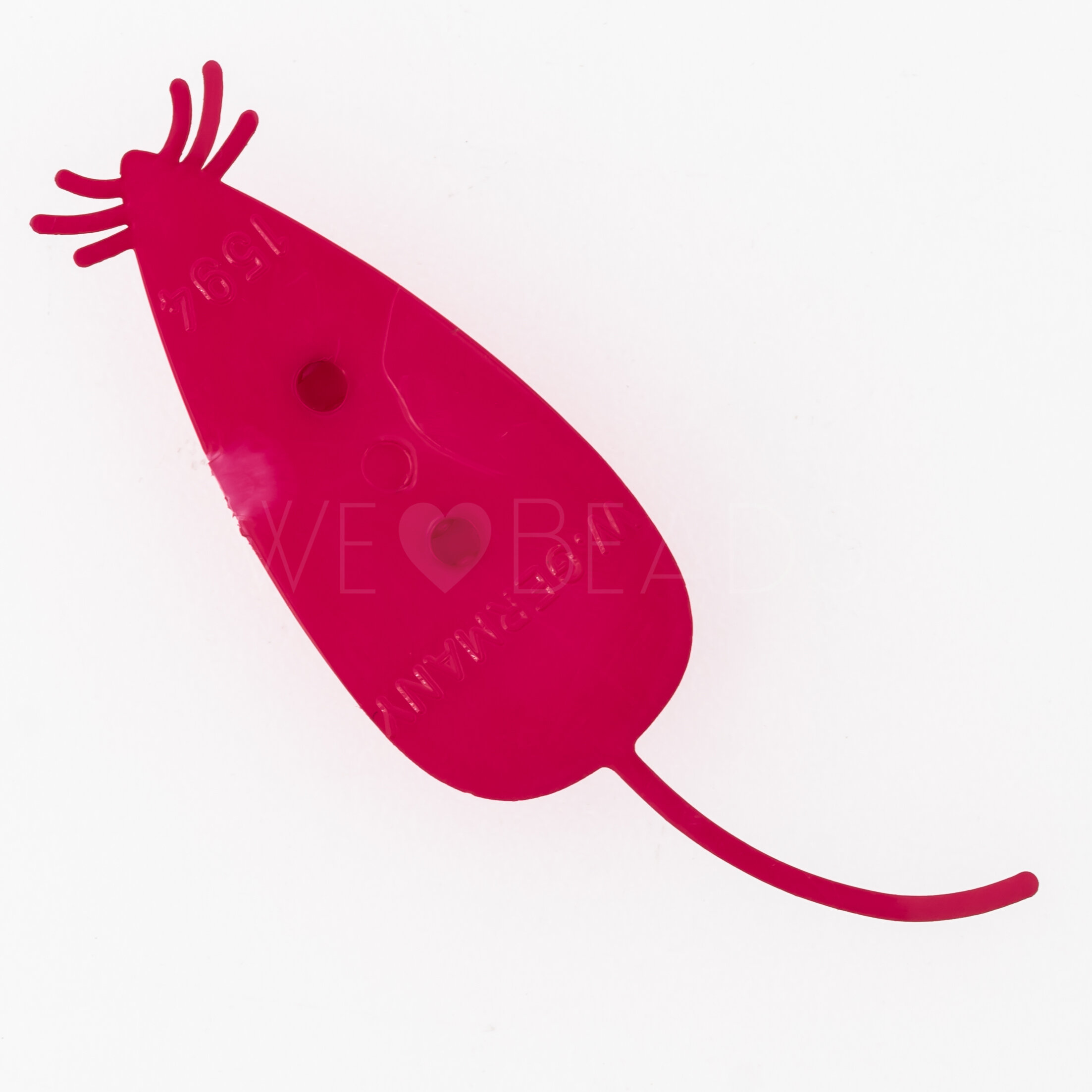 48mm Mouse Cabochon in brilliant pink
