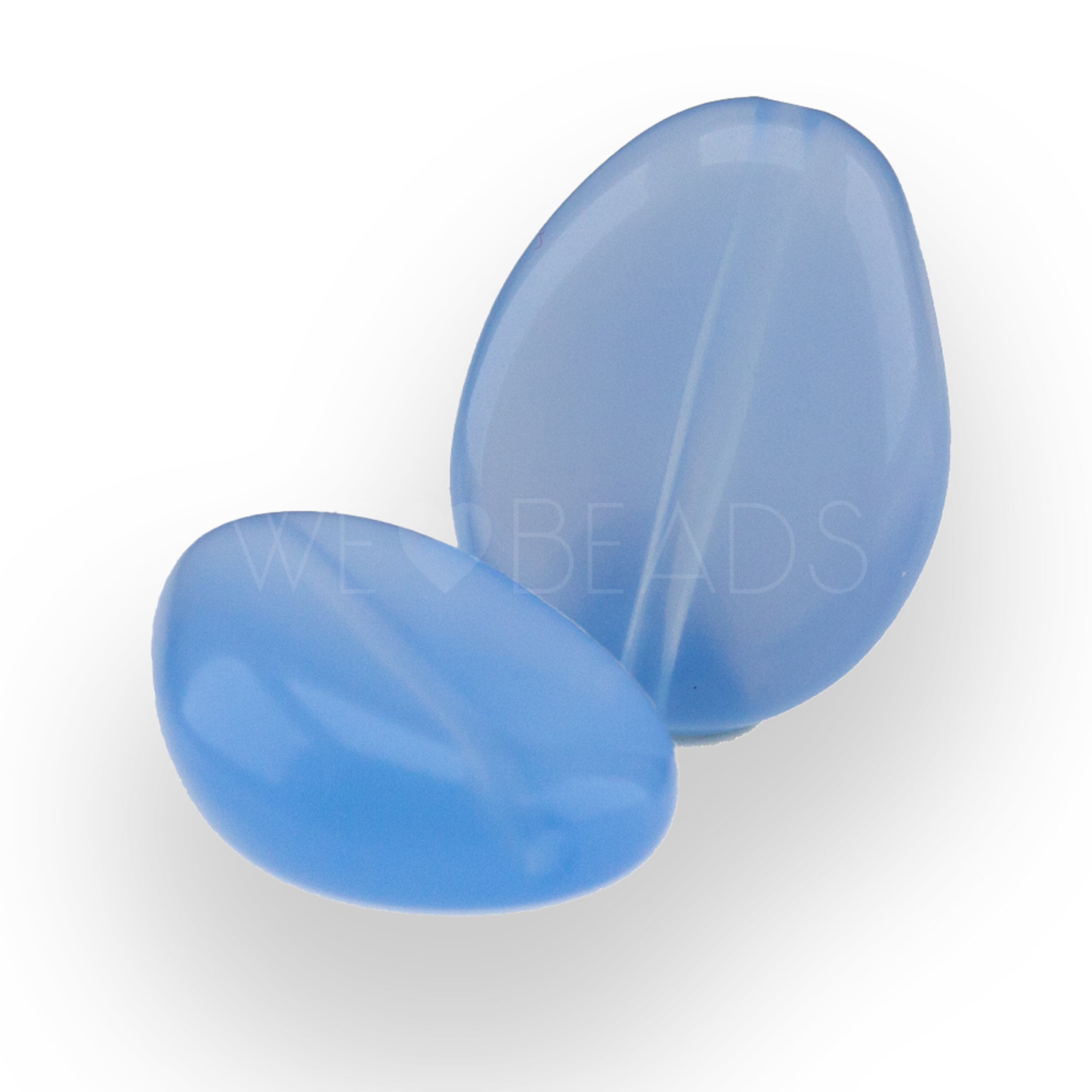 18x14 Perle Barock in Taubenblau 