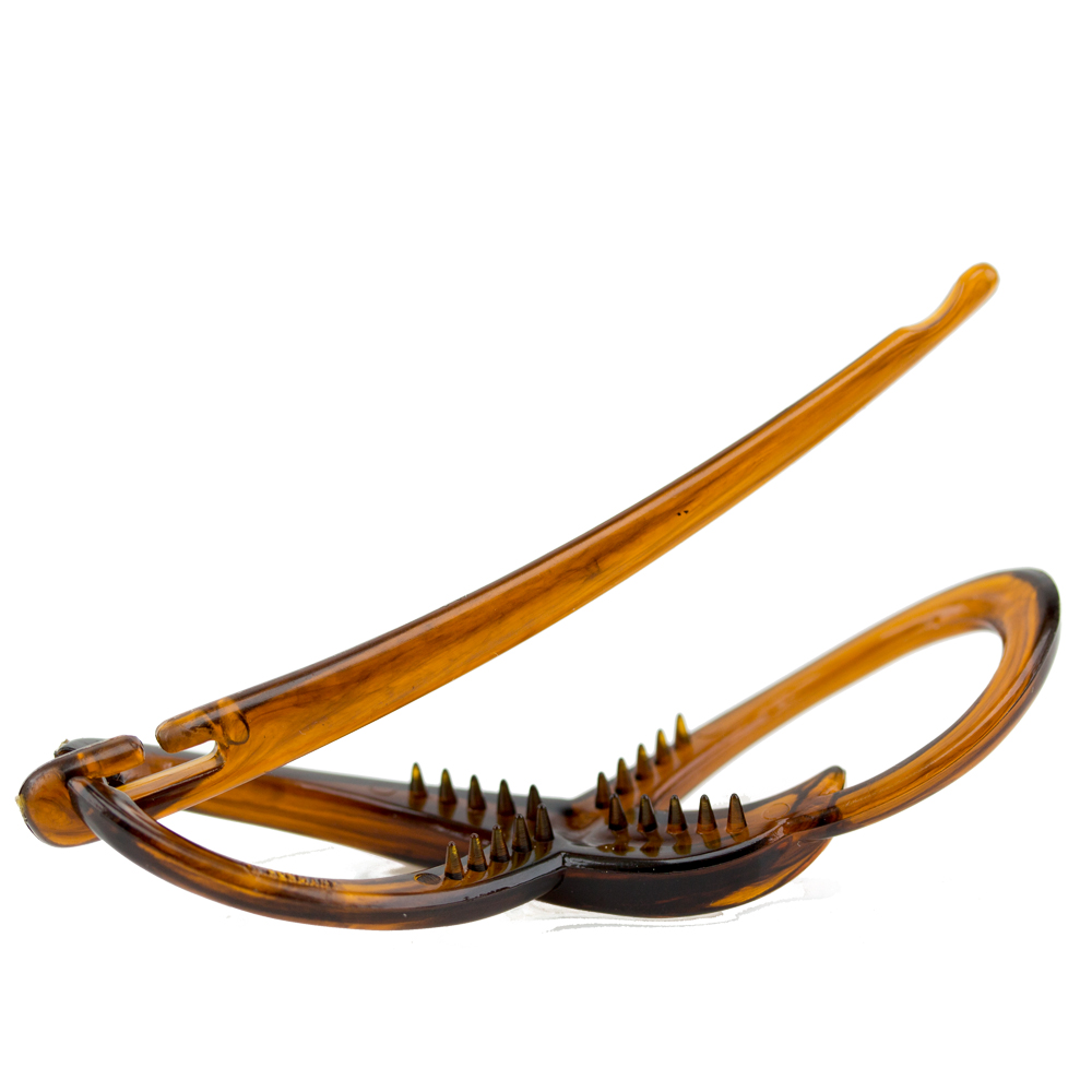 Libellenspange in Havanna Marmor, medium