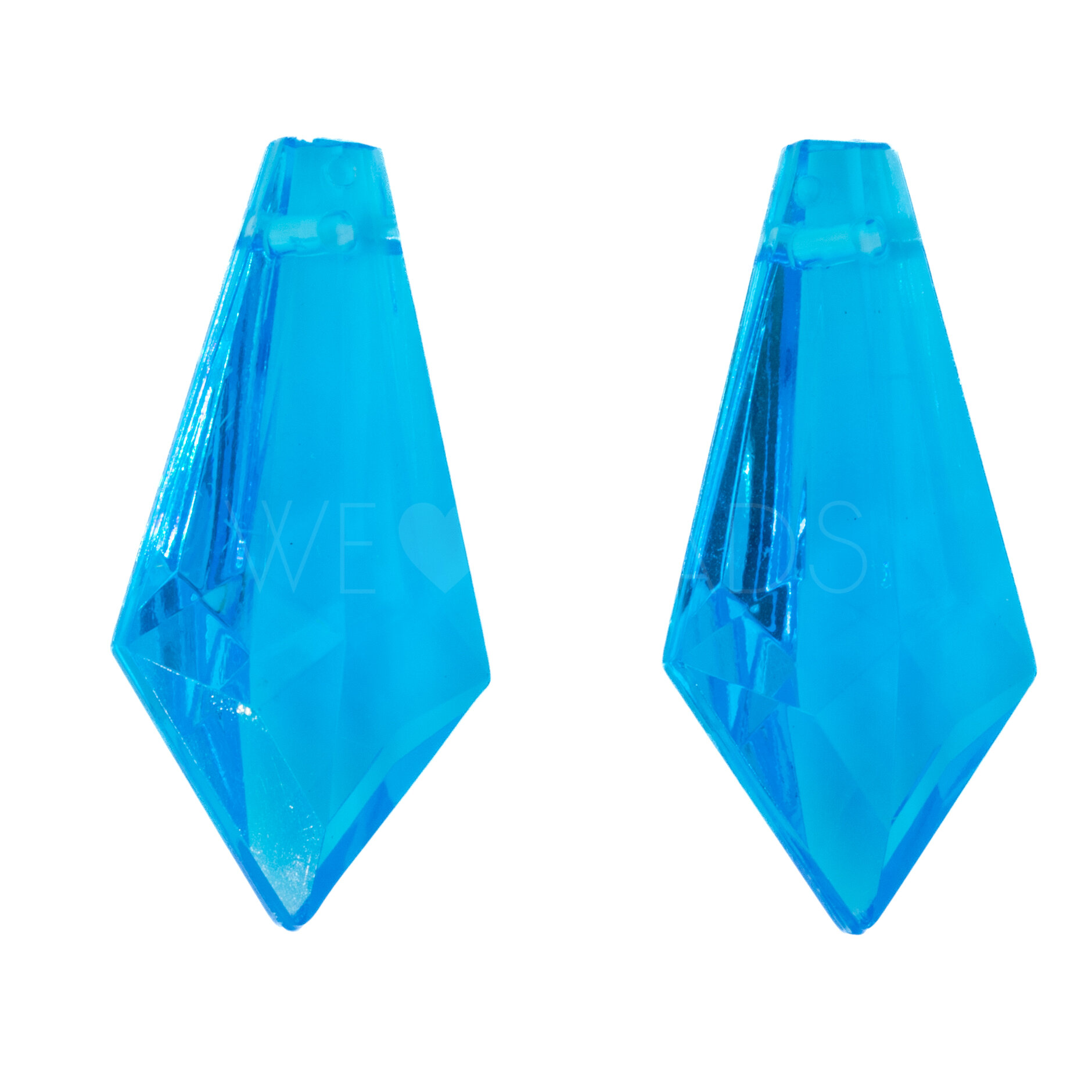 38x18 Anhänger Tropfen in nachtblau