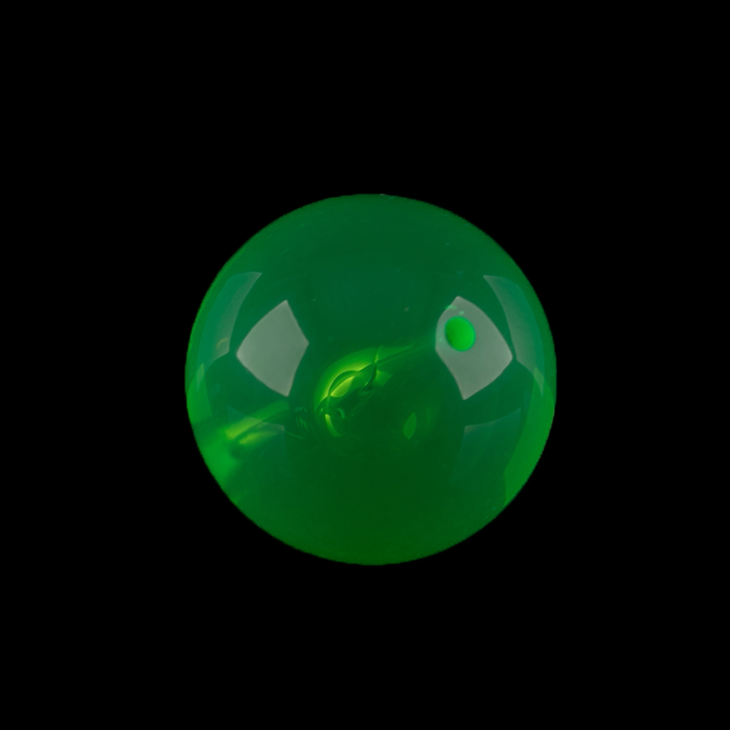 22mm Roundbead in neon green Translucent