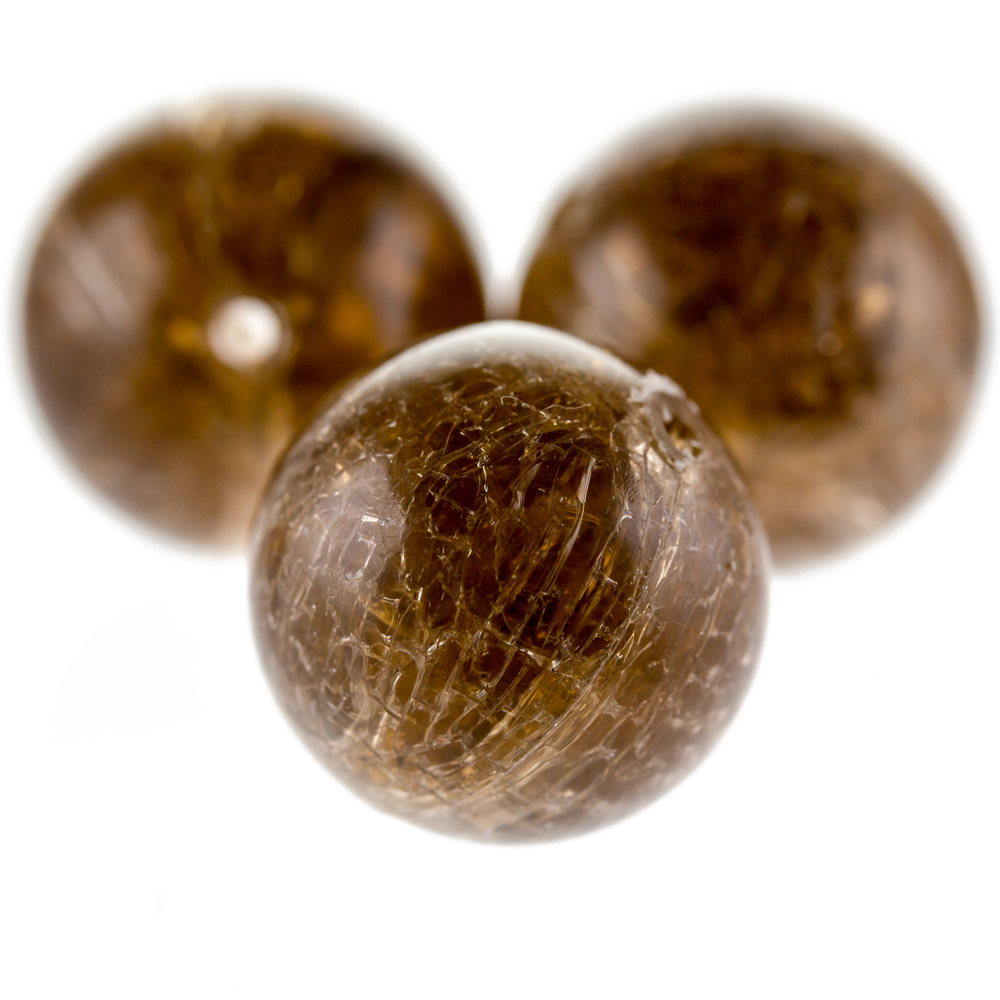 16mm Roundbead in Topaz Crash