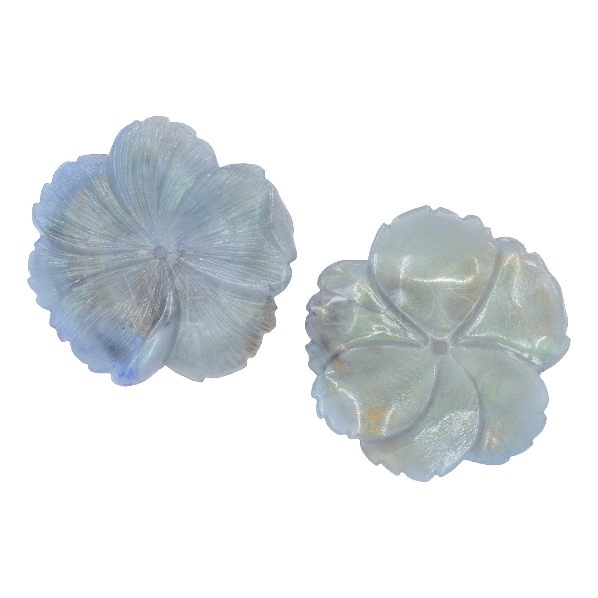 45mm Flower Beads in slate grey