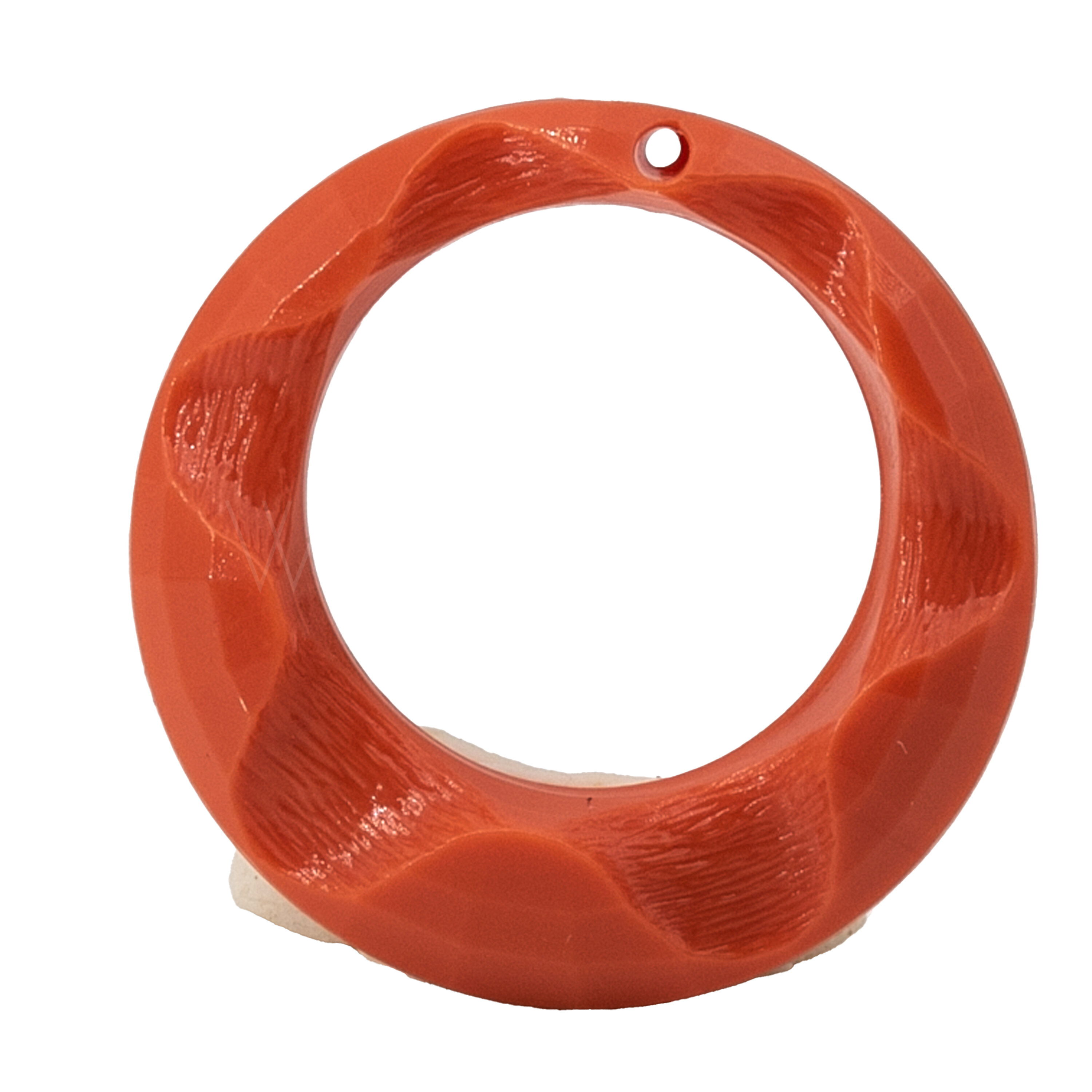 30mm Ring Anhänger in korall