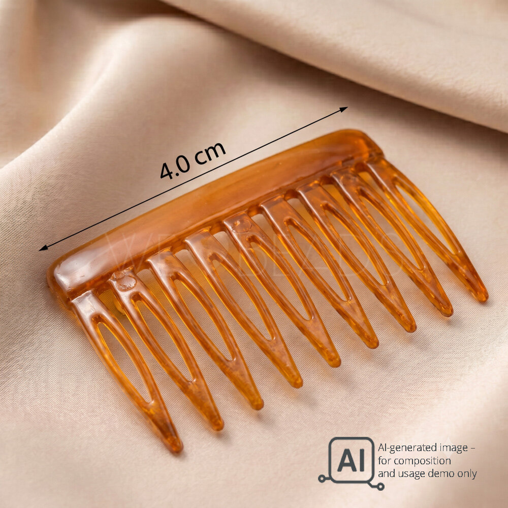 Hair-Comb in Tortoise , small