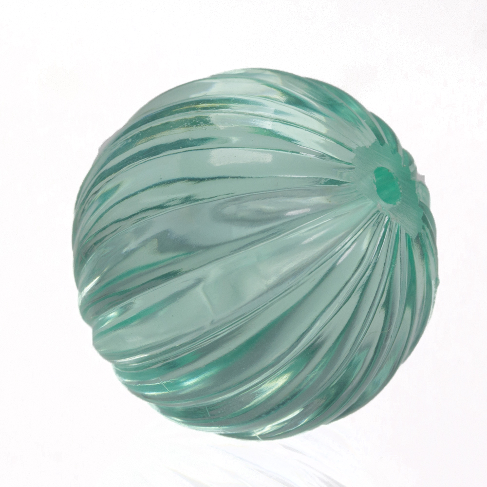 12mm grooved Round  Beads in yucca turqoise