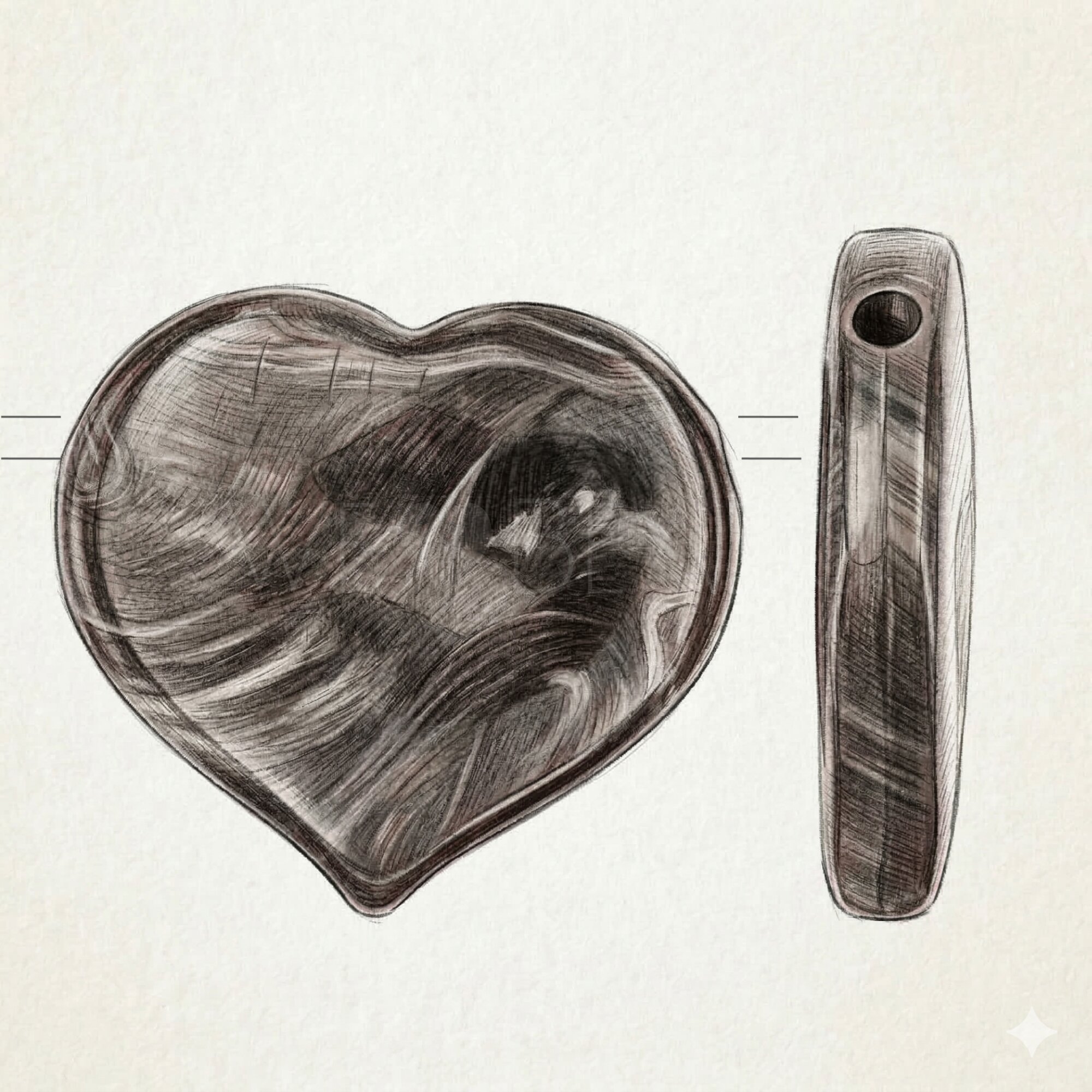 44x40 Herz Perle in rot