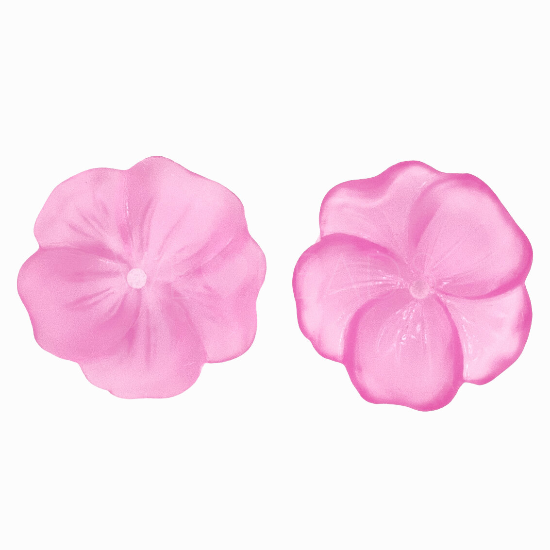 14mm Flower Beads in pink