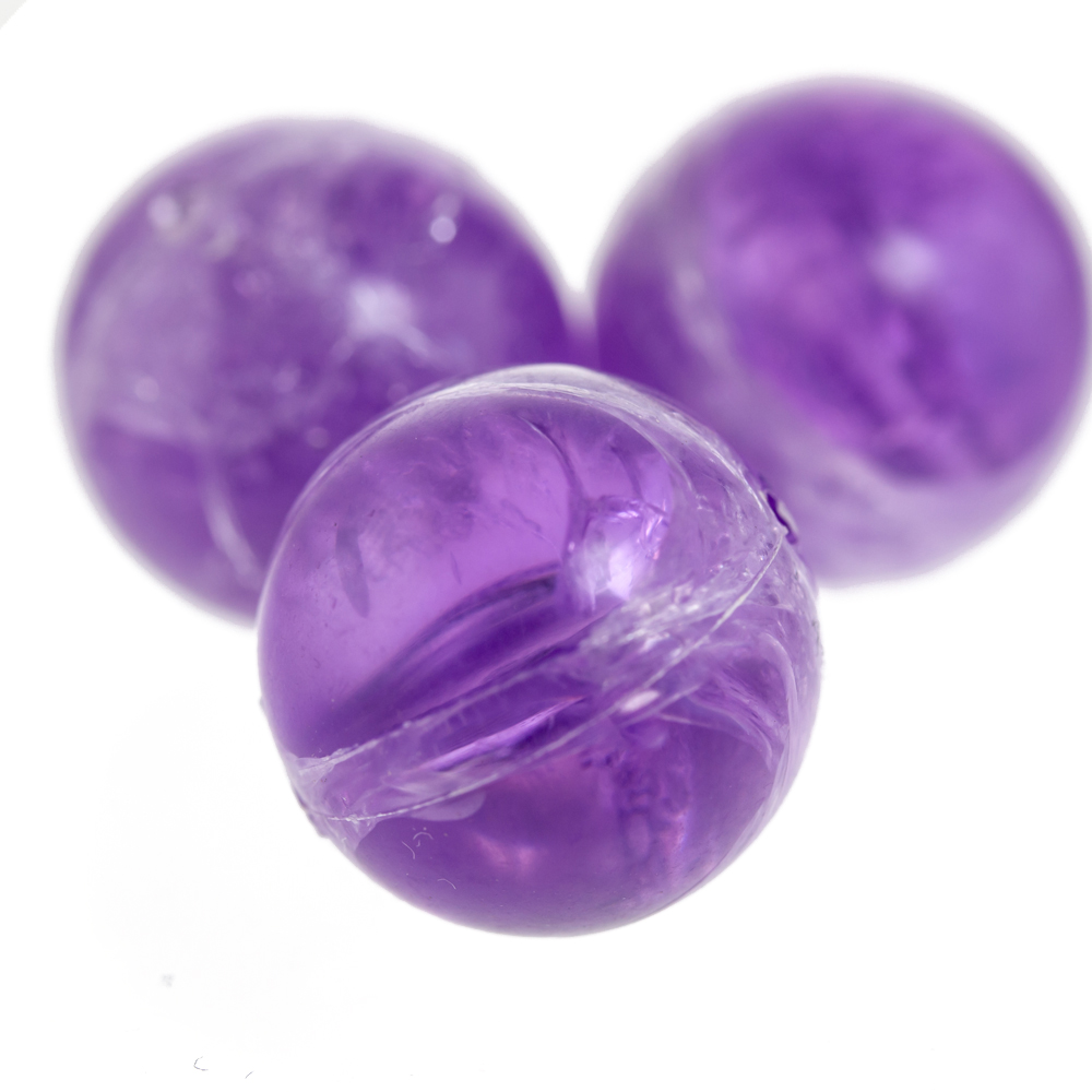 16mm Roundbead in Amethyst  Crash