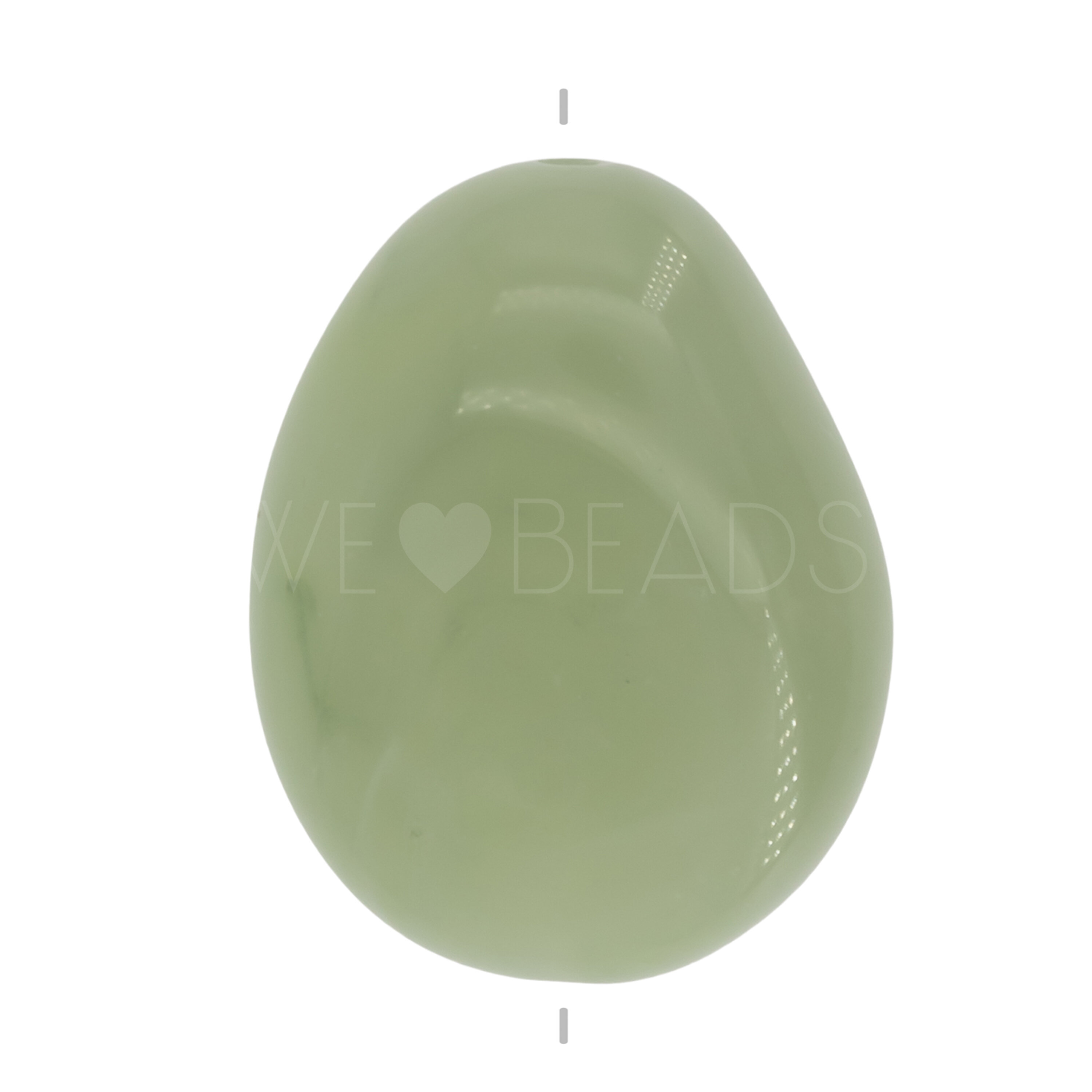 22x17 Perle Barock in jade
