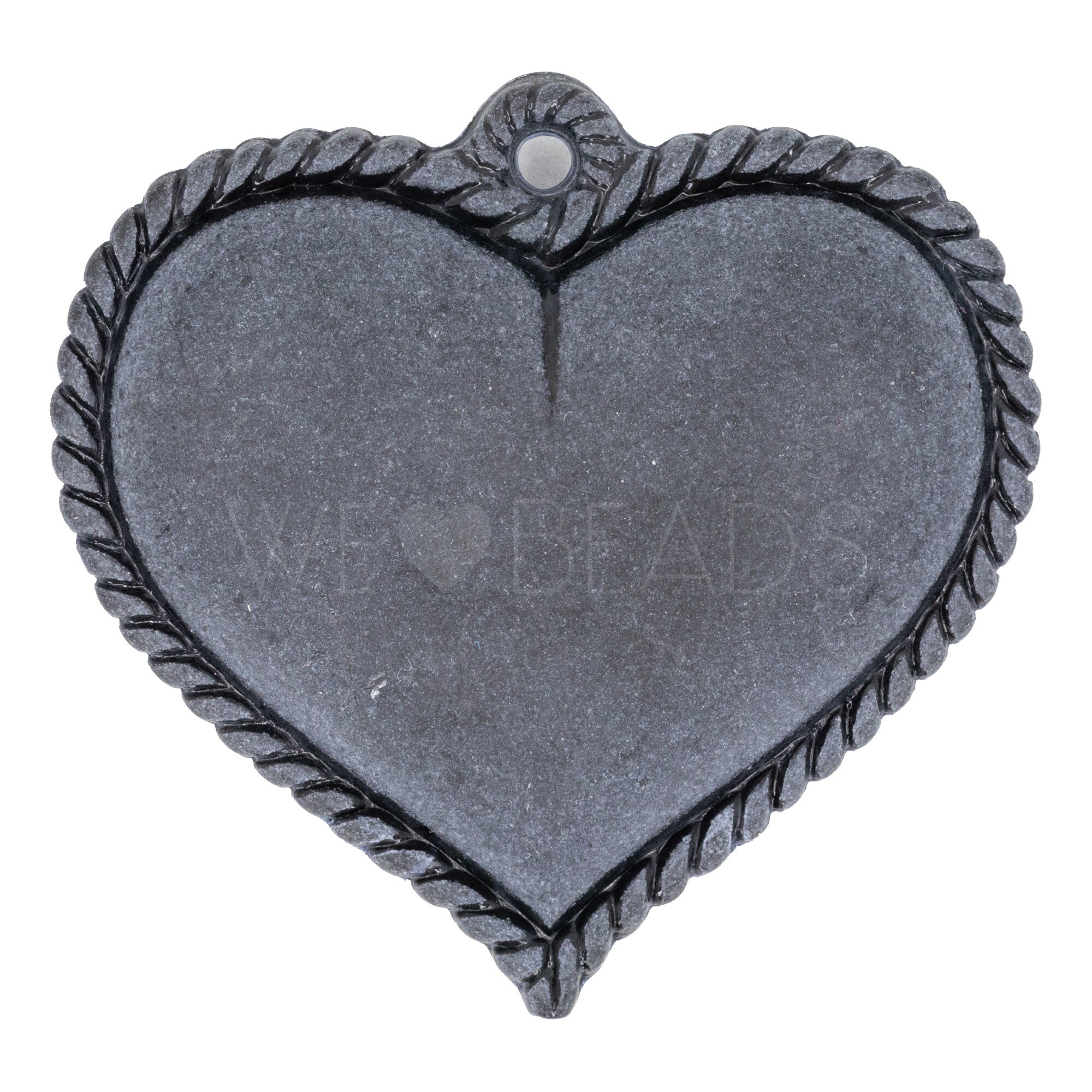 Heart Charm in black