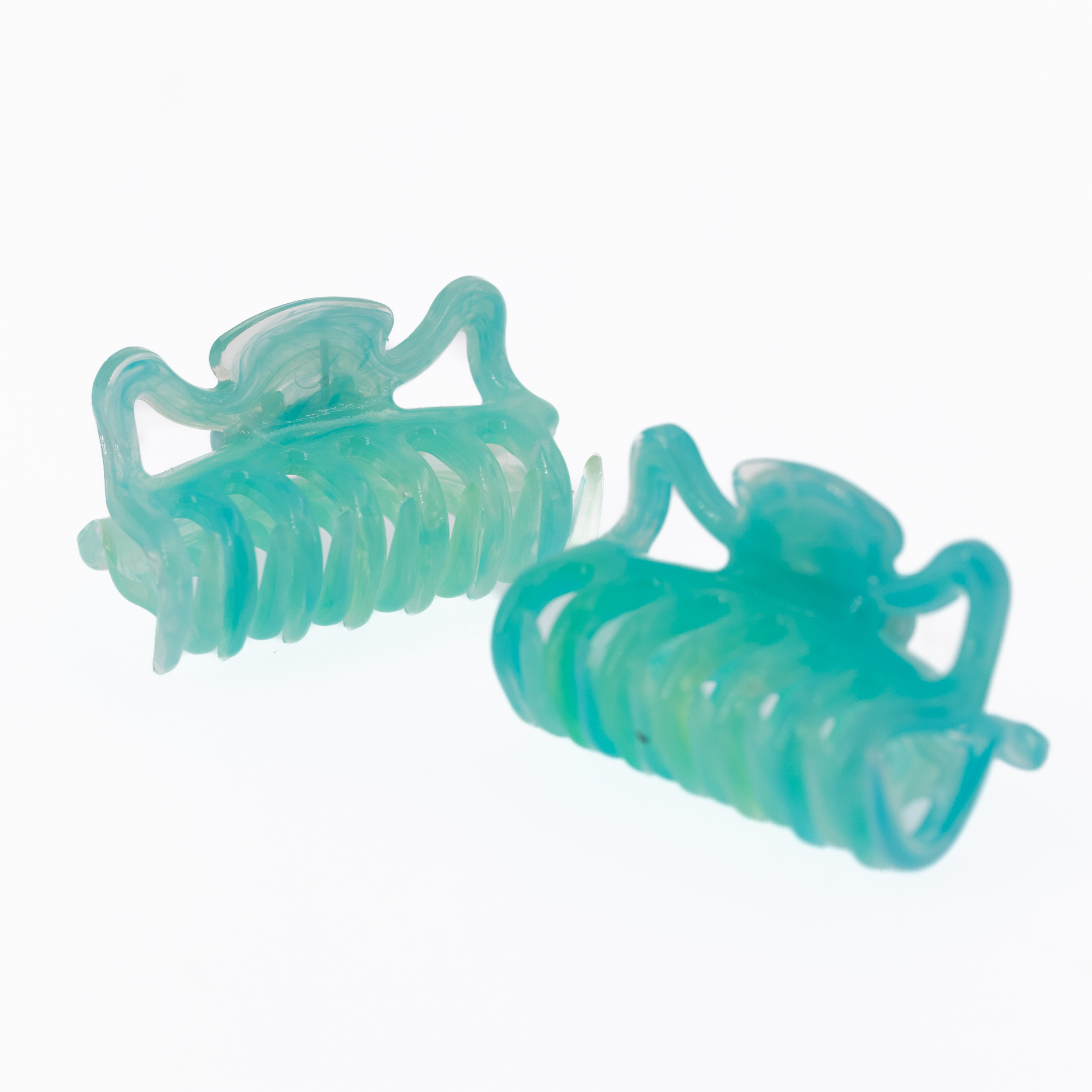 Haarklammer in grünblau, klein