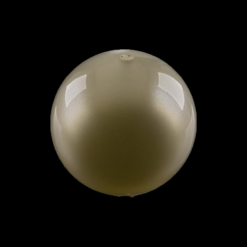 10mm Rundperle in  champagner  Seide