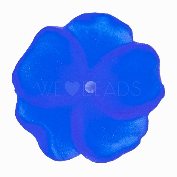 14mm Flower Beads in blue