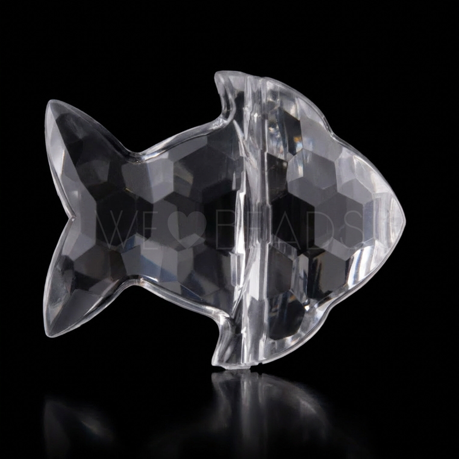 23x19 Fisch Beads in crystal