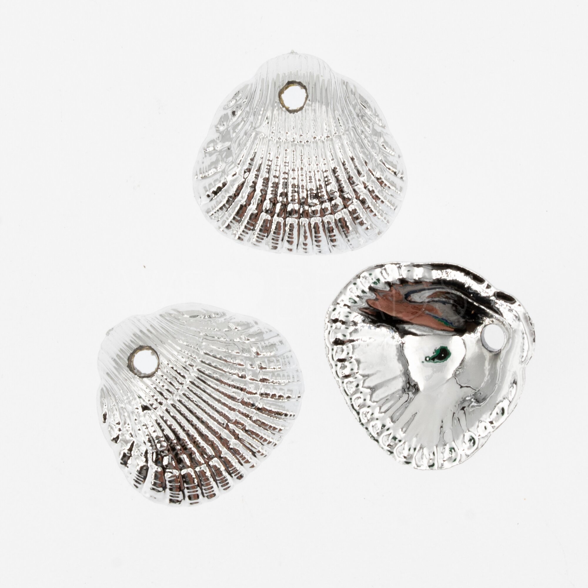 18x17 Muschel Anhänger in silber