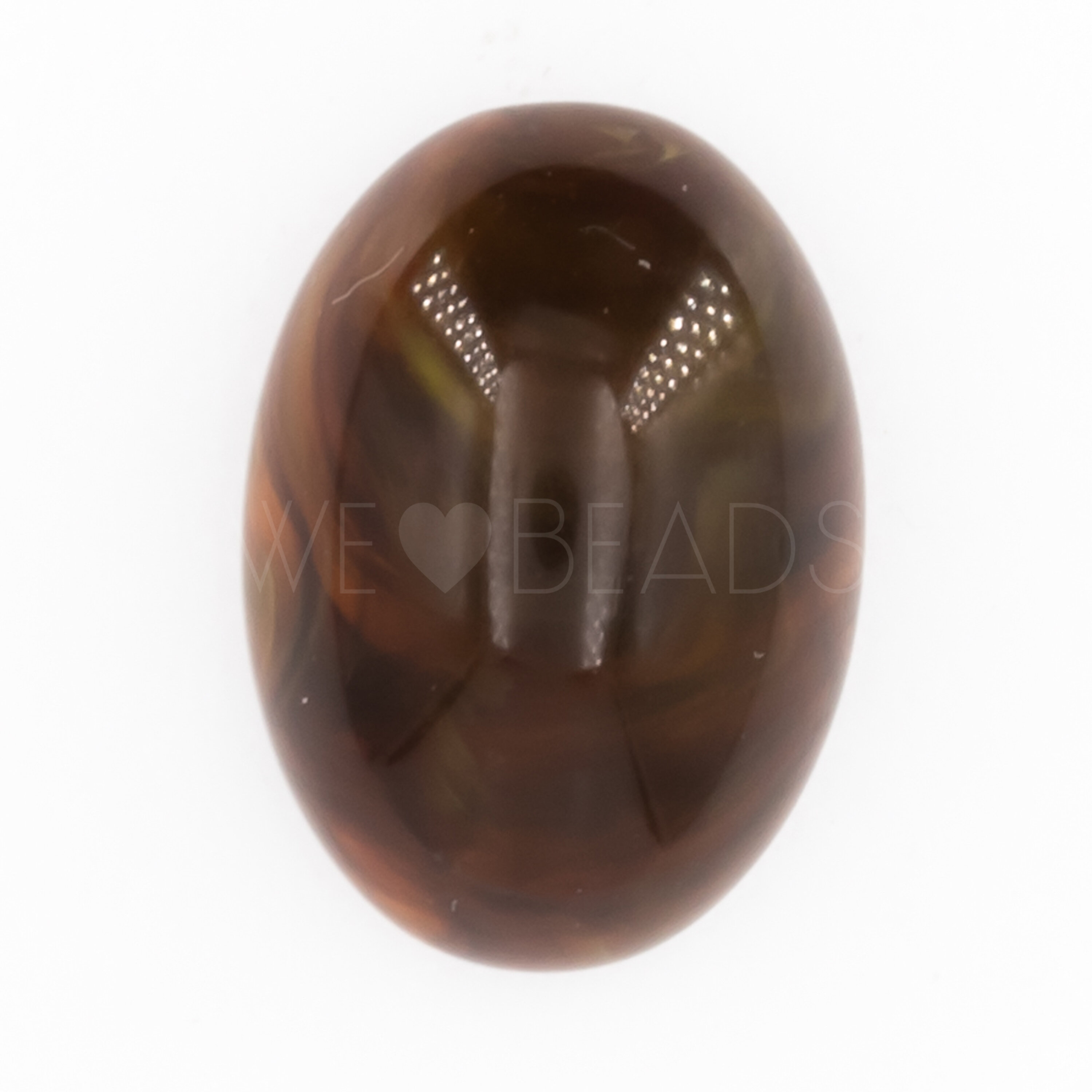 14x10 oval Cabochon in Schildpatt